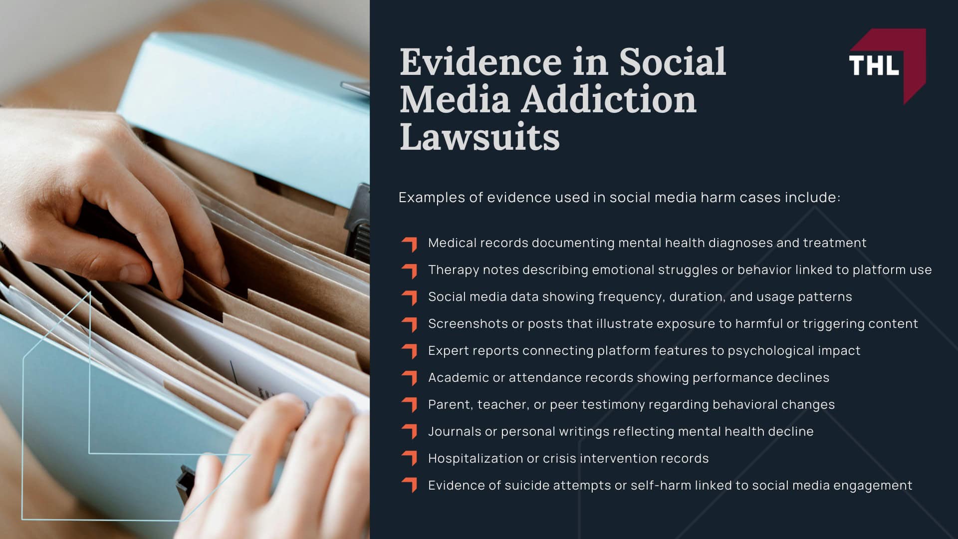 Social Media Depression Lawsuit - Social Media Lawsuit Overview - torhoerman law; Social Media Depression Lawsuit - The Rising Concern Over Social Media’s Impact on Youth Mental Health - torhoerman law; Social Media Depression Lawsuit - The Social Media Addiction MDL_ Overview - torhoerman law; Social Media Depression Lawsuit - The Connection Between Social Media and Depression - torhoerman law; Social Media Depression Lawsuit - Studies as Evidence in Social Media Lawsuits - torhoerman law; Social Media Depression Lawsuit - Do You Qualify for the Social Media Depression Lawsuit_ - torhoerman law; Social Media Depression Lawsuit - Evidence in Social Media Addiction Lawsuits - torhoerman law
