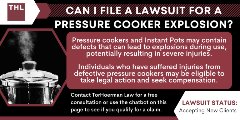 Can I File a Lawsuit for a Pressure Cooker Explosion; Pressure Cooker Explosion; Pressure Cooker Explosions; Pressure Cooker Lawsuit; Exploding Pressure Cookers;