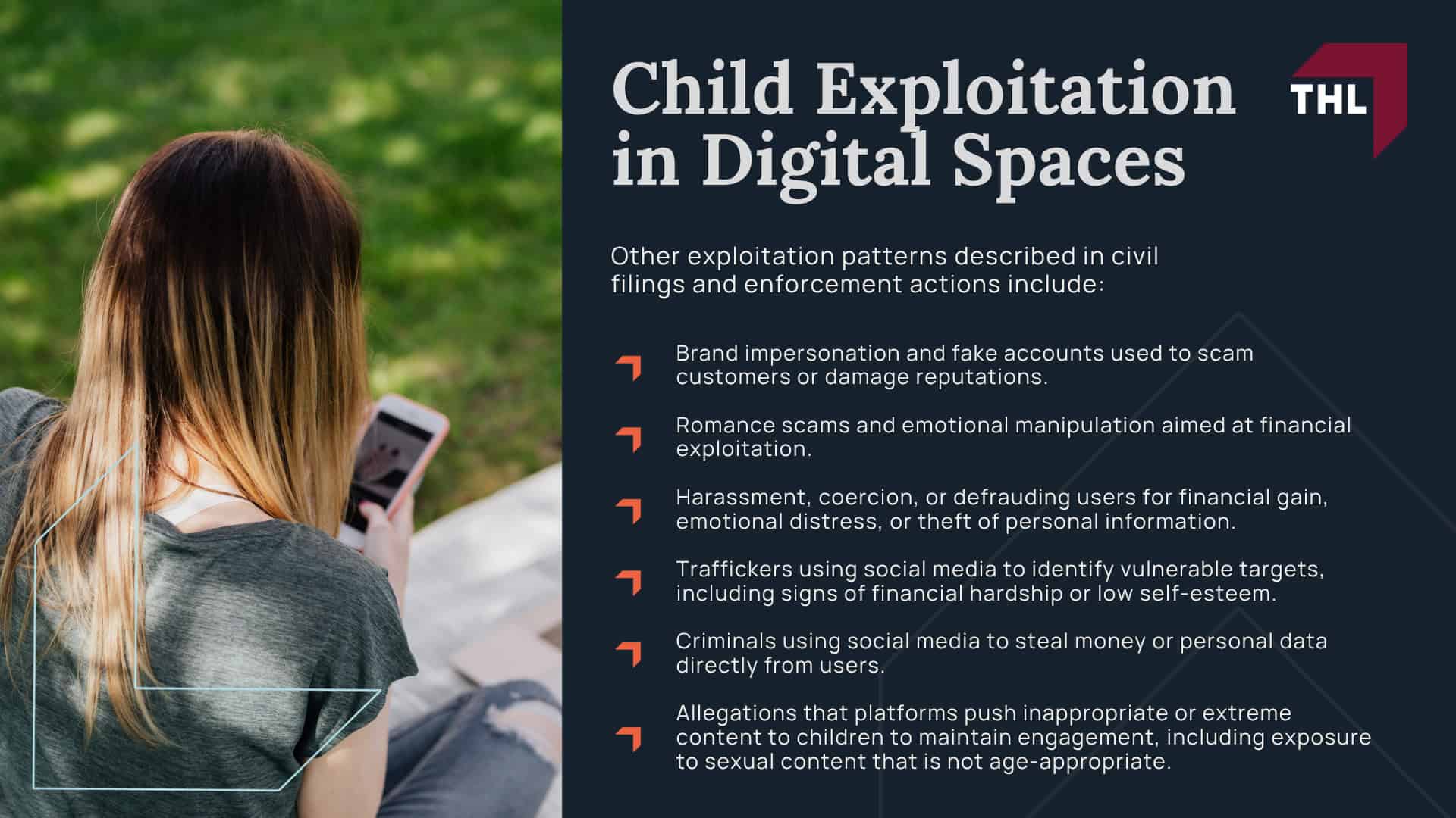 Social Media Exploitation Lawsuits; Child Exploitation in Digital Spaces