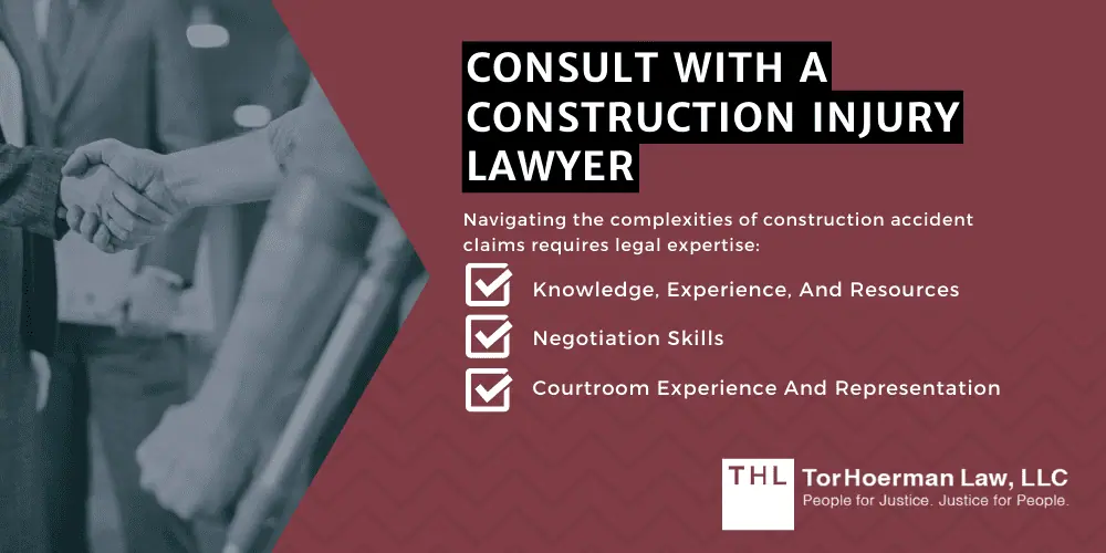 injured on a construction site; construction accident lawsuit; construction accident lawyers; construction accident; Seek Immediate Medical Attention After An Accident; Common Construction Injuries; Common Construction Injuries (2); Report The Injury To Your Supervisor Or Employer; OSHA Regulations; Document The Incident And Gather Evidence; Understand Workers' Compensation Rights; Consult With A Construction Injury Lawyer