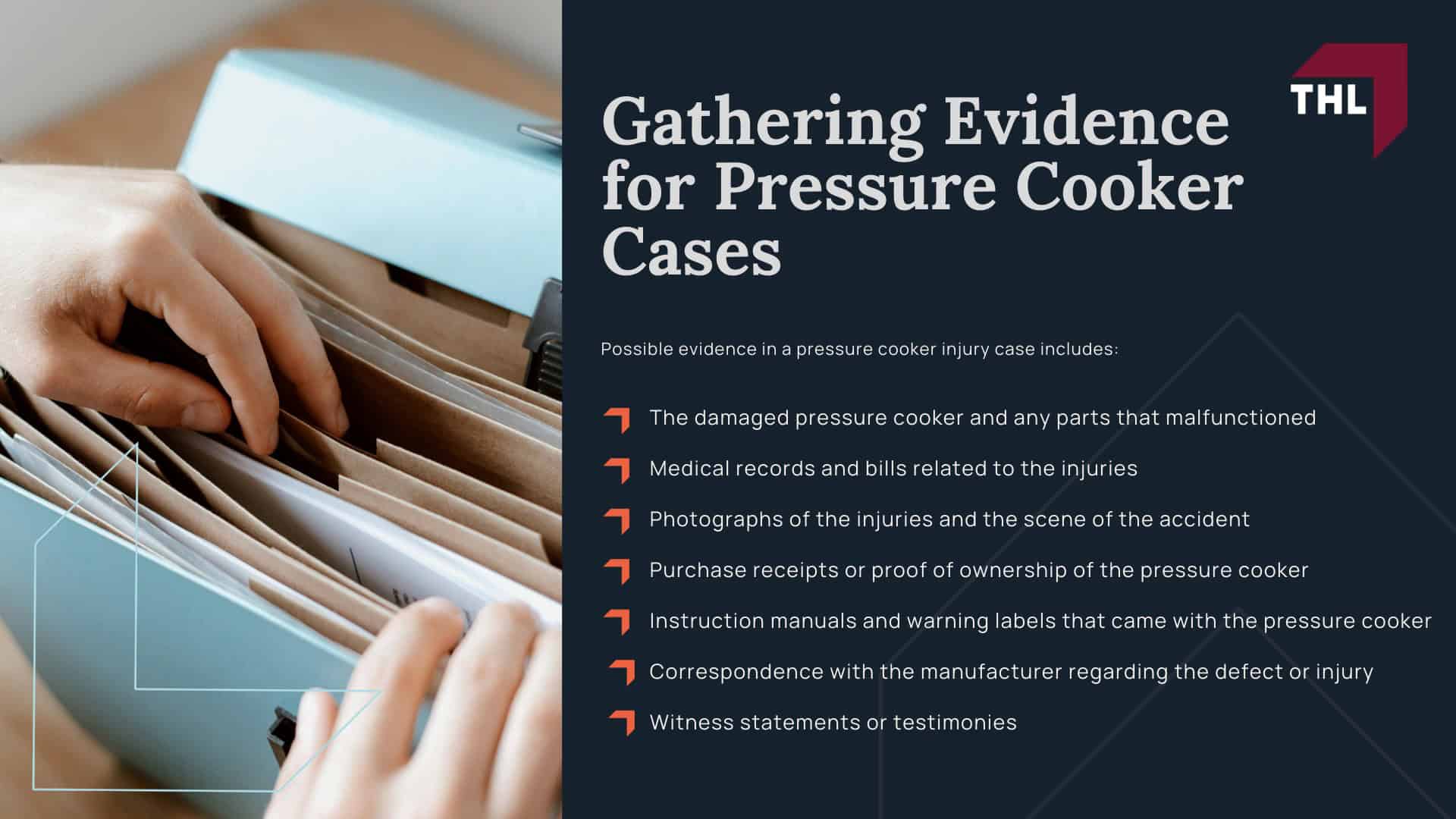 Defective Pressure Cooker Dangers & Injuries - Defective Pressure Cooker Dangers Explained - torhoerman law; Defective Pressure Cooker Dangers & Injuries - What Pressure Cooker Defects Can Cause Explosions_ - torhoerman law; Defective Pressure Cooker Dangers & Injuries - What Injuries are Linked to Pressure Cooker Explosions_ - torhoerman law; Defective Pressure Cooker Dangers & Injuries - Do You Qualify to File a Pressure Cooker Lawsuit_ - torhoerman law; Defective Pressure Cooker Dangers & Injuries - Gathering Evidence for Pressure Cooker Cases - torhoerman law
