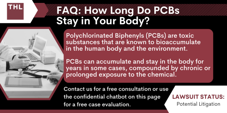 how long do pcbs stay in your body; PCB exposure; PCB Exposure Lawsuit; PCB Health Effects; Health Effects of PCB Exposure