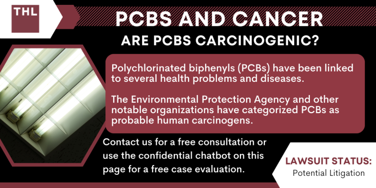 PCBs and Cancer; PCB Lawsuit; Monsanto PCB Lawsuit; Are PCBs Carcinogenic; Do PCBs Cause Cancer; PCB Exposure Lawsuit; Polychlorinated Biphenyls (PCBs) And Cancer; Mechanisms of Carcinogenesis How PCBs Cause Cancer; The Types Of Cancer Linked To PCB Exposures; Liver Cancer; Breast Cancer; Malignant Melanoma; Stomach Cancer; Intestinal Cancer; Thyroid Cancer; Non-Hodgkin's Lymphoma; Brain Cancer; Lung Cancer; Pancreatic Cancer; Prostate Cancer; Testicular Cancer; Cancer-Causing Classification Based On Various Agencies; The World Health Organization’s (WHO) Classification Of PCBs; Routes Of Exposure To PCBs