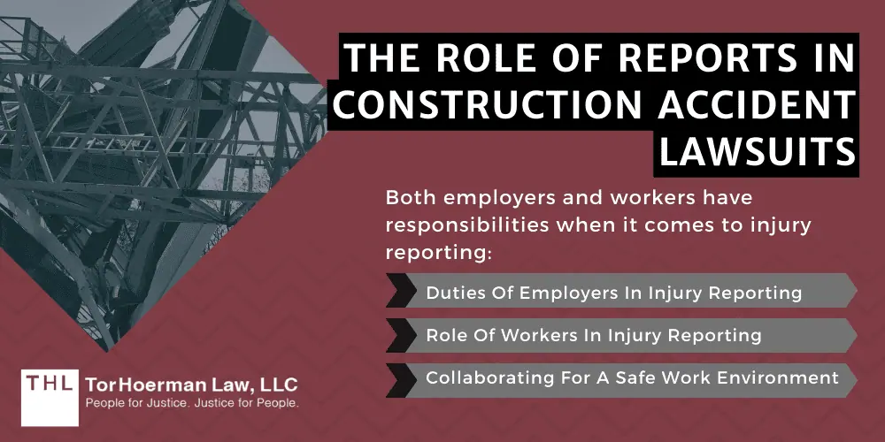 The Importance of Injury Reporting in the Construction Industry; construction accidents; construction accident lawsuit; construction site accidents; Construction Accidents And Injuries; The Injury Reporting Process; Legal Requirements; Types Of Injuries That Must Be Reported; Timeframe And The Reporting Process; Benefits Of Injury Reporting; The Role Of Reports In Construction Accident Lawsuits; Responsibilities Of Employers And Workers