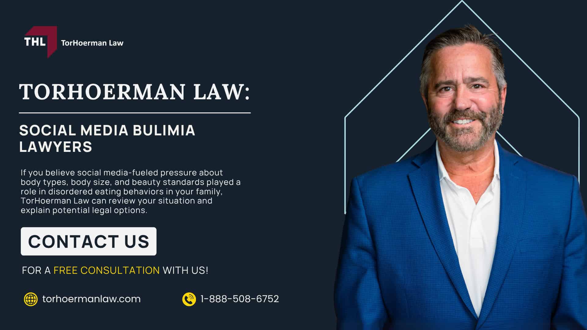 Social Media Lawsuits Allege Platforms Contributed to Eating Disorders; How Does Social Media Cause Bulimia; Eating Disorders and Other Harm Influenced by Social Media; The Legal Process of Social Media Bulimia Lawsuits; How Our Lawyers Can Help; Strategies for Healthy Social Media Use; Do You Qualify For a Social Media Bulimia Lawsuit; Damages in Social Media Bulimia Lawsuits; Gathering Evidence For a Social Media Bulimia Lawsuit;  TorHoerman Law_ Social Media Bulimia Lawyers