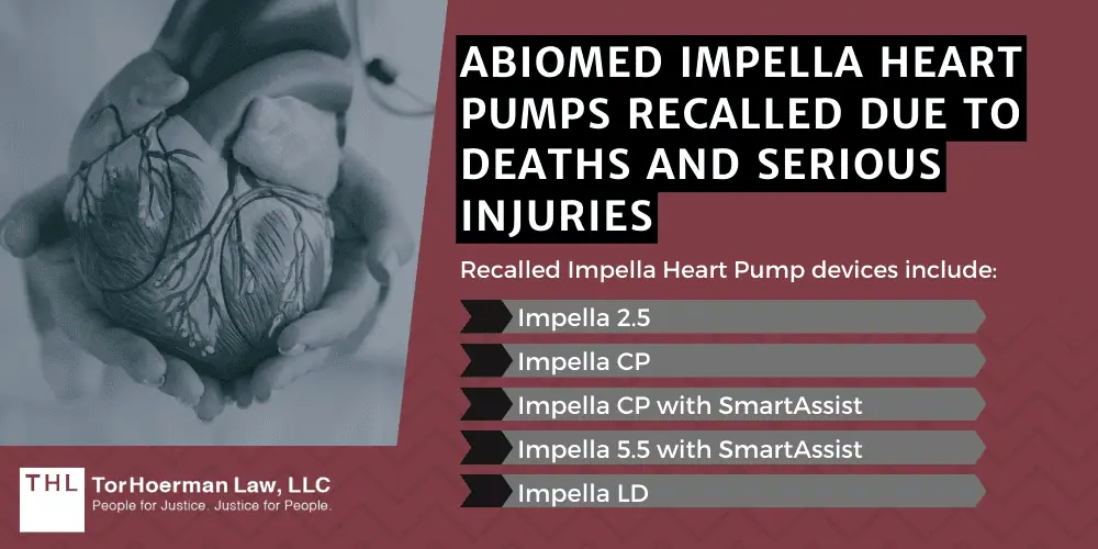 Impella 2.5
Impella CP
Impella CP with SmartAssist
Impella 5.5 with SmartAssist
Impella LD; Abiomed Impella Heart Pumps Recalled Due to Deaths and Serious Injuries