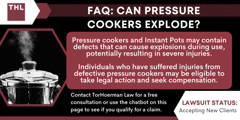 Can Pressure Cookers Explode; can pressure cooker explode; pressure cooker explosion; exploded pressure cooker; pressure cooker lawyer;