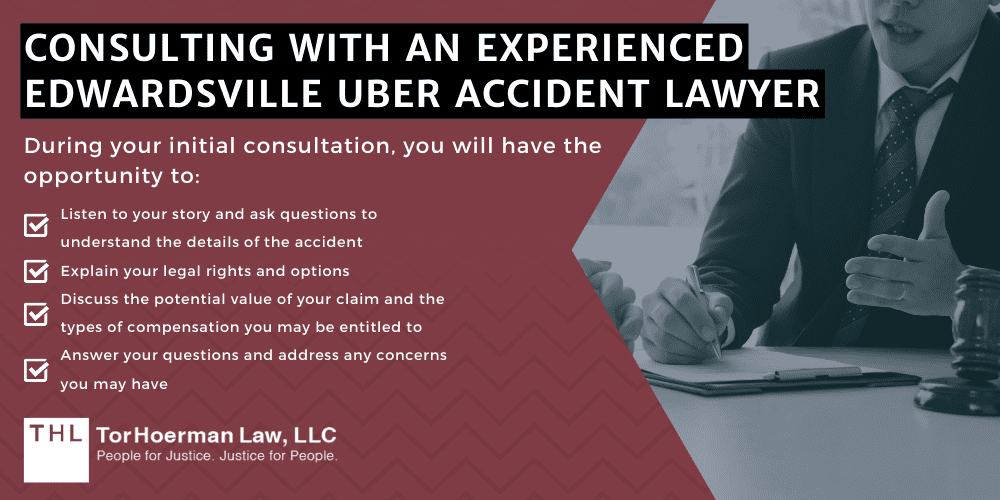 Edwardsville Uber Accident Lawyer; Edwardsville Uber Accident Attorney; Edwardsville Uber Accident Law Firm; Edwardsville Uber Accident Lawyers; Edwardsville Uber Accident Attorneys; Edwardsville Uber Accident Law Firms; Edwardsville Uber Accident Lawsuit Faqs; Edwardsville Uber Accident Compensation; Why You Need An Edwardsville Uber Accident Lawyer; Common Causes Of Uber Accidents In Edwardsville, IL; Determining Liability In Edwardsville Uber Accident Cases; The Role Of An Edwardsville Uber Accident Attorney; Compensation Available For Edwardsville Uber Accident Victims; Statute Of Limitations For Edwardsville Uber Accident Lawsuits; Contact TorHoerman Law_ Your Trusted Edwardsville Uber Accident Attorney; Consulting With An Experienced Edwardsville Uber Accident Lawyer