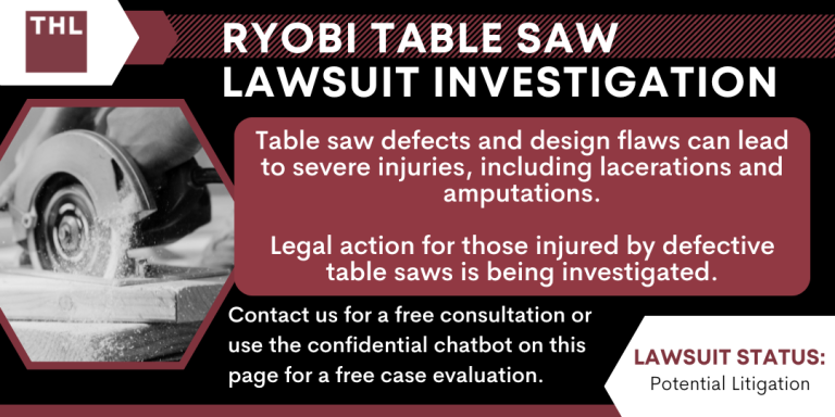 Ryobi Table Saw Lawsuit; Table Saw Injury; Table Saw Lawsuit; Table Saw Injury Lawsuit; Potential Table Saw Defects; Past Table Saw Recalls; Defective Table Saw Injuries; Do You Qualify to File a Table Saw Lawsuit; Gathering Evidence for Table Saw Injury Claims; Assessing Damages for Table Saw Lawsuits; TorHoerman Law_ Investigating Table Saw Injury Cases