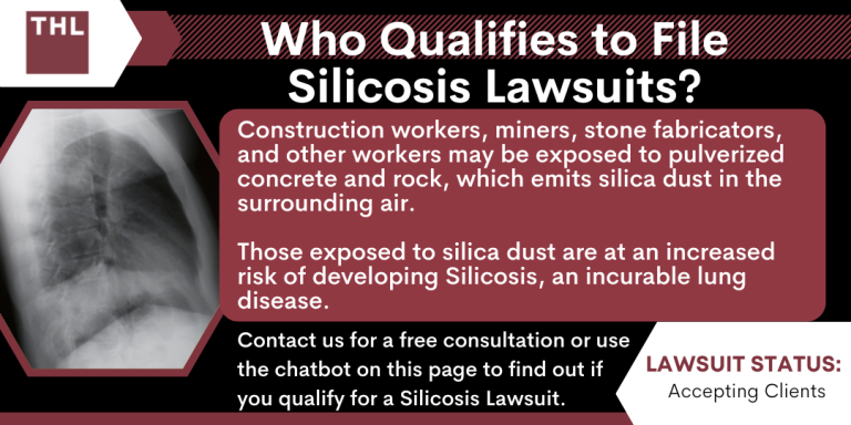 Who Qualifies to File Silicosis Lawsuits; Silicosis Lawsuits; Silicosis Lawsuit; Silicosis Lawyers; Silica Exposure Lawsuit