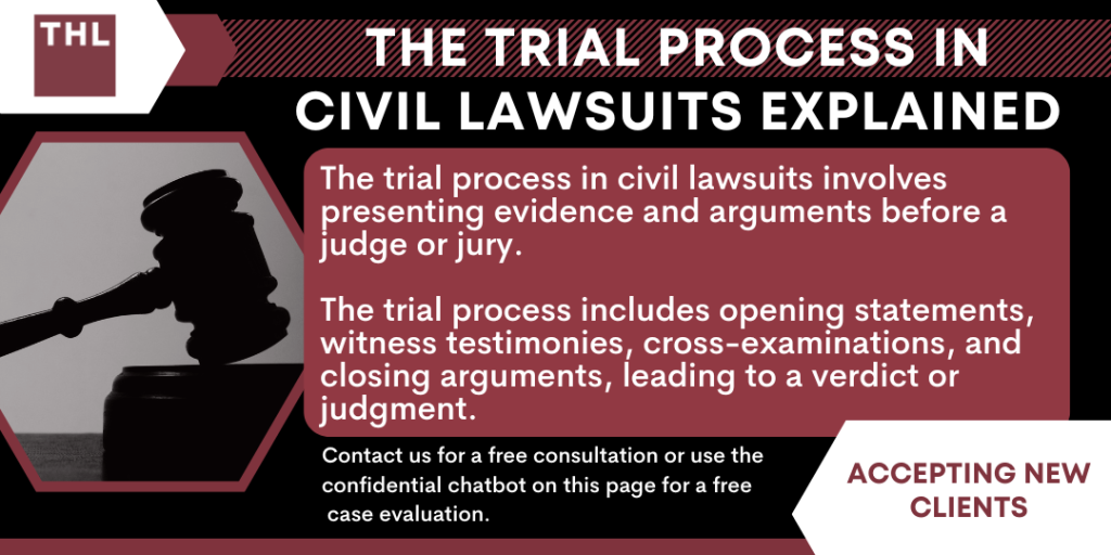 The Trial Process in Civil Lawsuits Explained 3 trial process in civil lawsuits; trial process; civil lawsuits; process of a trial; court trial process; Defining Civil Trials; Understanding the Trial Process in Civil Lawsuits; Pre-Trial Procedures; Key Stages of the Trial Process in Civil Lawsuits; Complexities and Strategic Considerations in Civil Cases; Importance of Experienced Legal Representation; TorHoerman Law_ Experienced Civil Lawsuit Attorneys