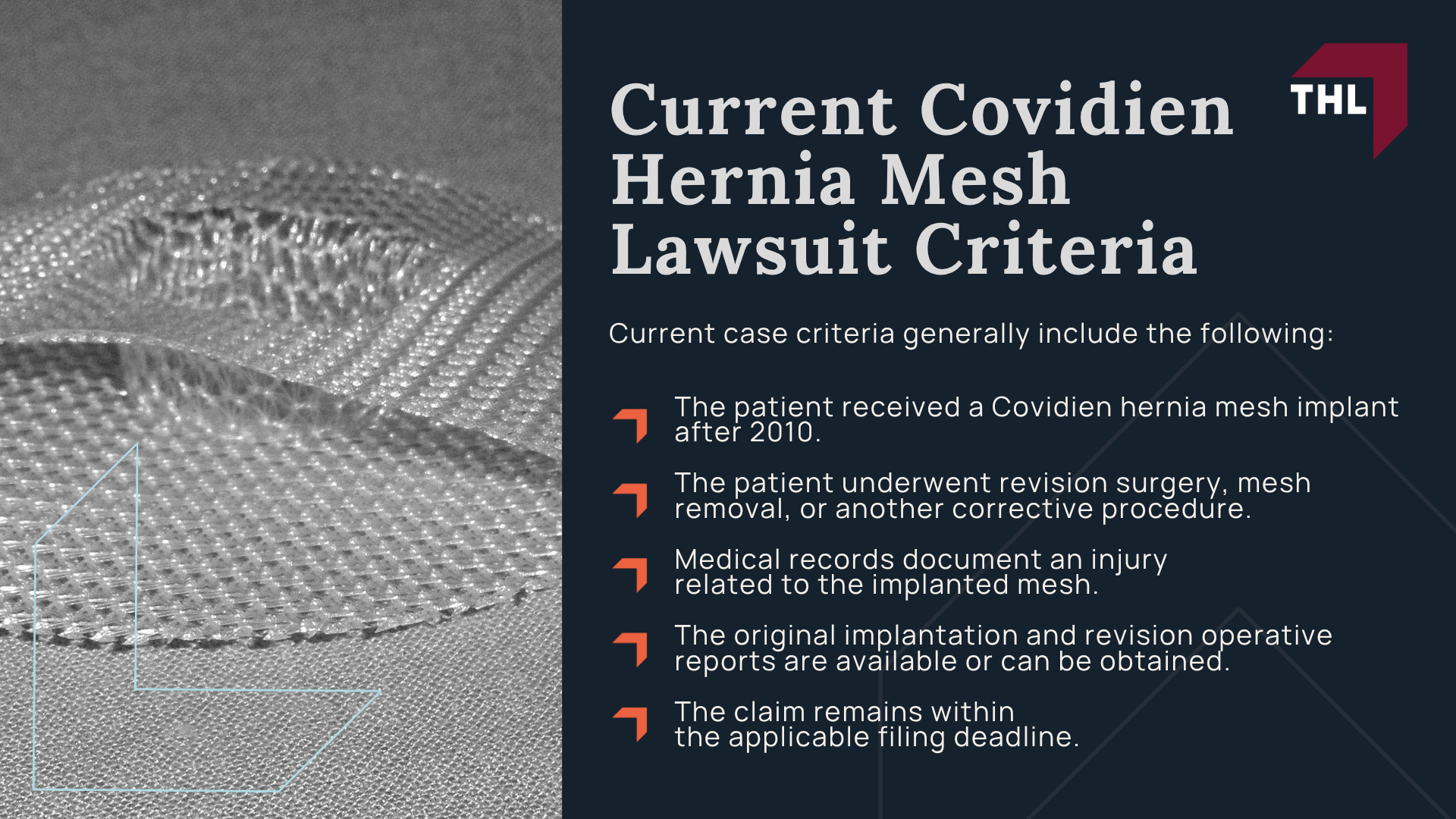 Who Qualifies for a Hernia Mesh Lawsuit; Current Covidien Hernia Mesh Lawsuit Criteria