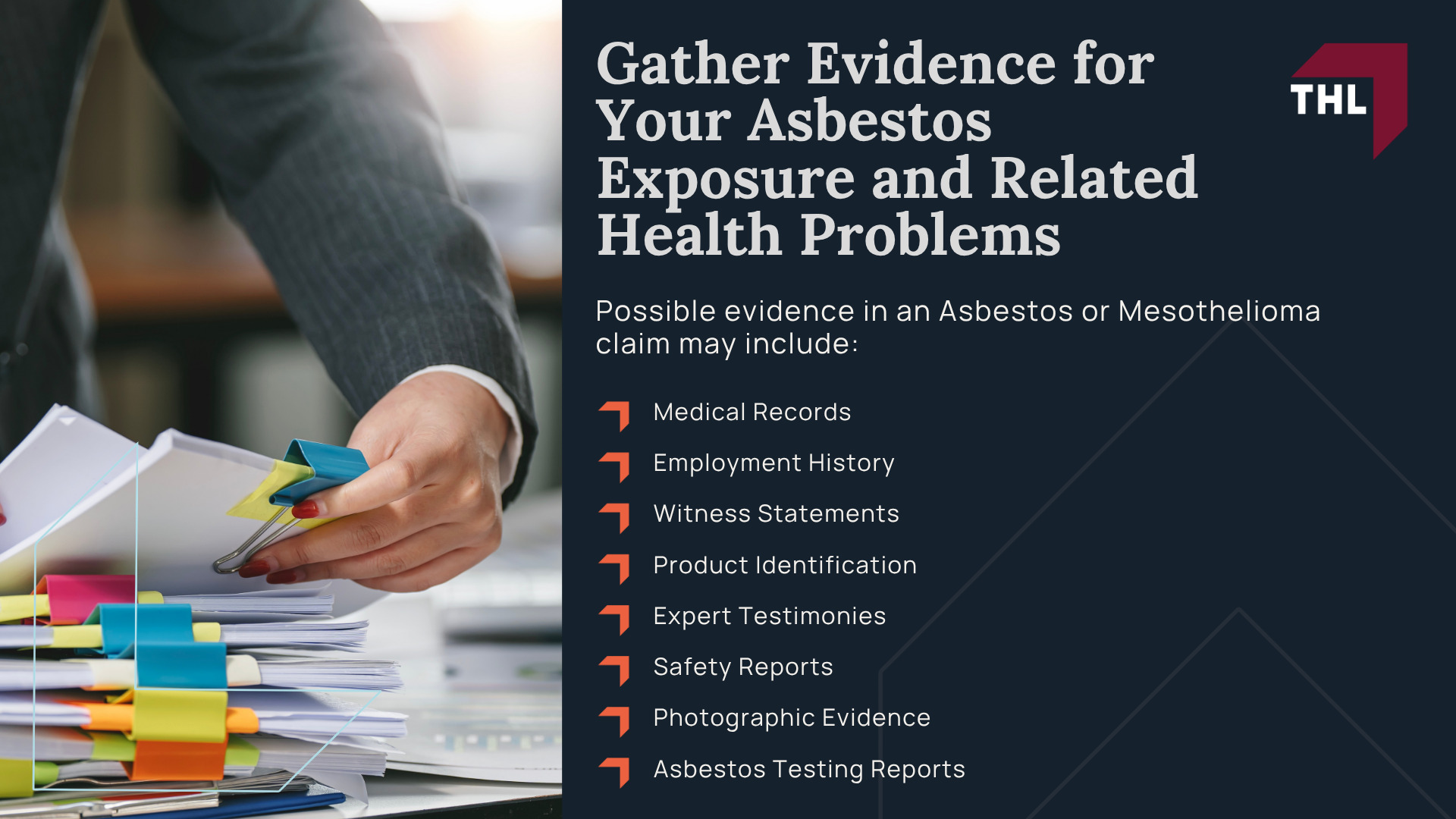 Do You Qualify to File an Asbestos Lawsuit; Occupations at Risk of Asbestos Exposure; The Health Effects of Asbestos Exposure Explained; Asbestos and Mesothelioma Settlements and Verdicts; Who Can Be Held Responsible in an Asbestos Exposure Lawsuit; The Asbestos Lawsuit Process; Steps to File an Asbestos Lawsuit; Gather Evidence for Your Asbestos Exposure and Related Health Problems