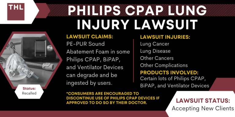 Philips CPAP Lung Injury Lawsuit; Philips CPAP Lawsuit; Philips CPAP Recall Lawsuit; Philips Respironics Recall Lawsuit; Health Risks Associated With Philips Respironics Devices; About Philips CPAP Lung Injuries; Risks and Symptoms of Philips CPAP Lung Injuries; Overview of the Philips CPAP Lawsuit; Developments in the Philips CPAP Recall Lawsuits; Why You Need an Experienced CPAP Lawyer; TorHoerman Law_ Your Philips CPAP Lawyers