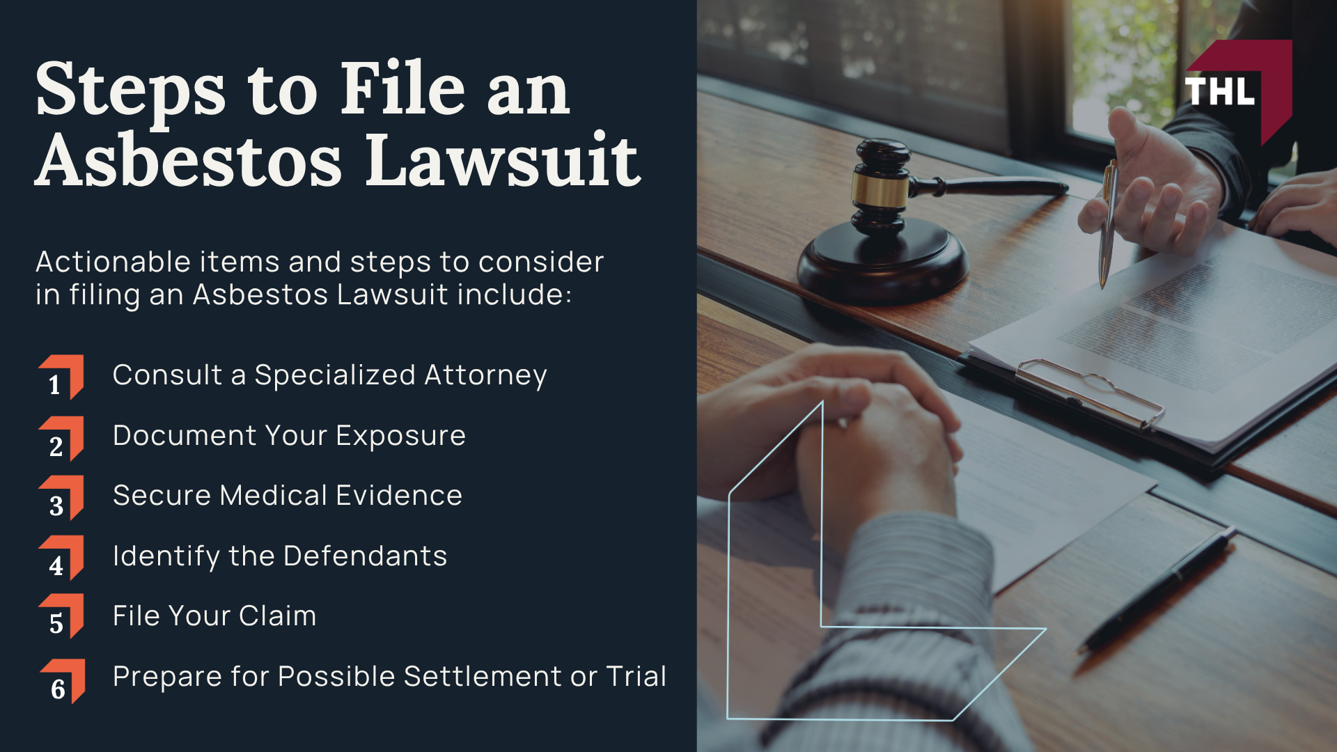 Do You Qualify to File an Asbestos Lawsuit; Occupations at Risk of Asbestos Exposure; The Health Effects of Asbestos Exposure Explained; Asbestos and Mesothelioma Settlements and Verdicts; Who Can Be Held Responsible in an Asbestos Exposure Lawsuit; The Asbestos Lawsuit Process; Steps to File an Asbestos Lawsuit