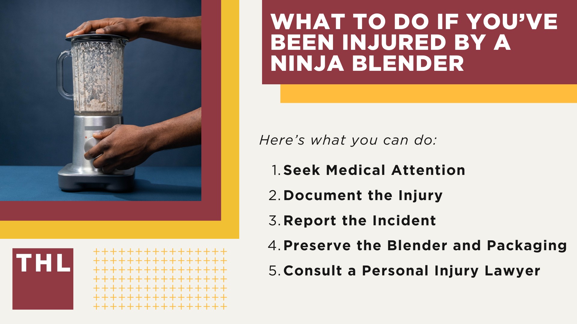 Are Ninja Blenders Dangerous; Injuries Suffered by Users of Ninja Blenders; Have You Been Injured by a Defective Ninja Blender; What To Do If You’ve Been Injured by a Ninja Blender