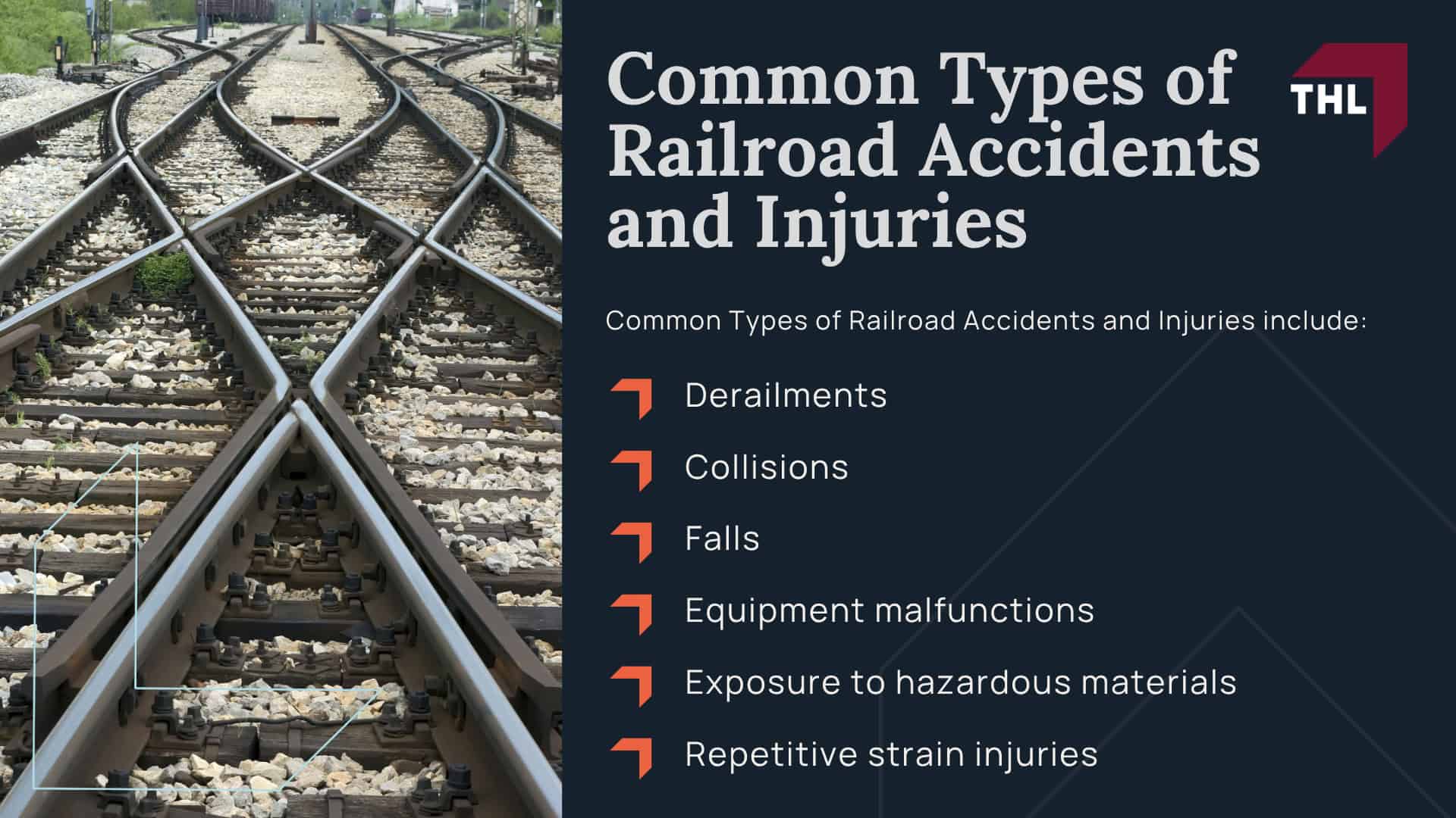 Common Types of Railroad Accidents and Injuries
