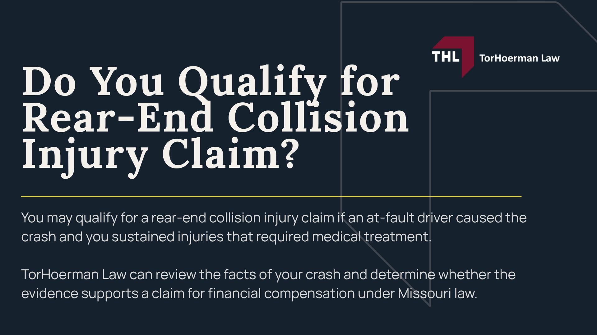 Do You Qualify for Rear-End Collision Injury Claim