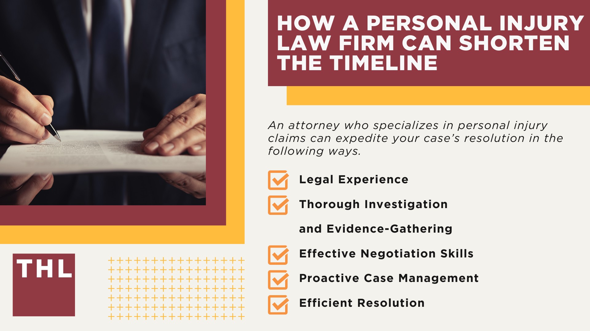 The Duration of Single Incident Personal Injury Lawsuits; Complex and Mass Tort Litigation; Examples of Complex Personal Injury and Mass Tort Cases; The Personal Injury Claim Process; How a Personal Injury Law Firm Can Shorten the Timeline