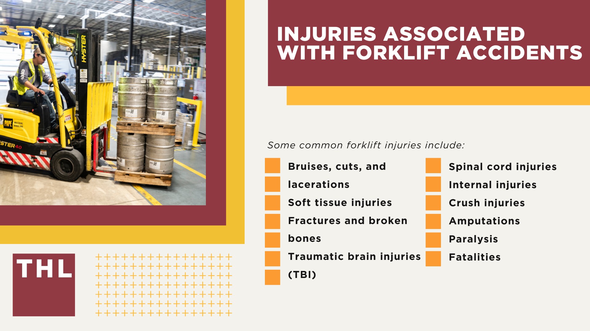 Causes of Forklift Accidents; Causes of Forklift Accidents; Injuries Associated With Forklift Accidents
