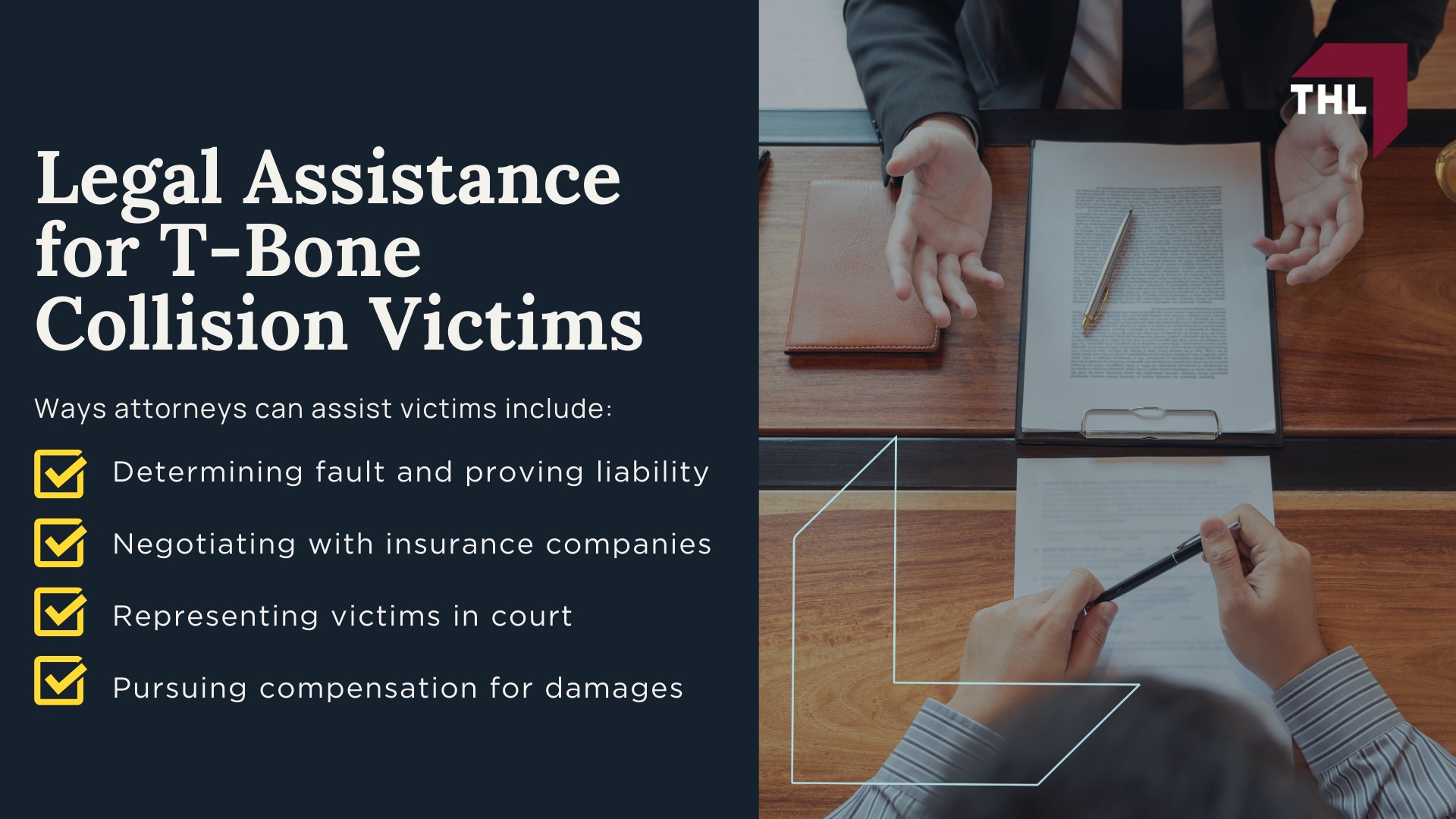 Understanding T-Bone Accidents; Common Causes of T-Bone Accidents; Potential T-Bone Accident Injuries; Impact of T-Bone Car Accident Injuries; Legal Assistance for T-Bone Collision Victims