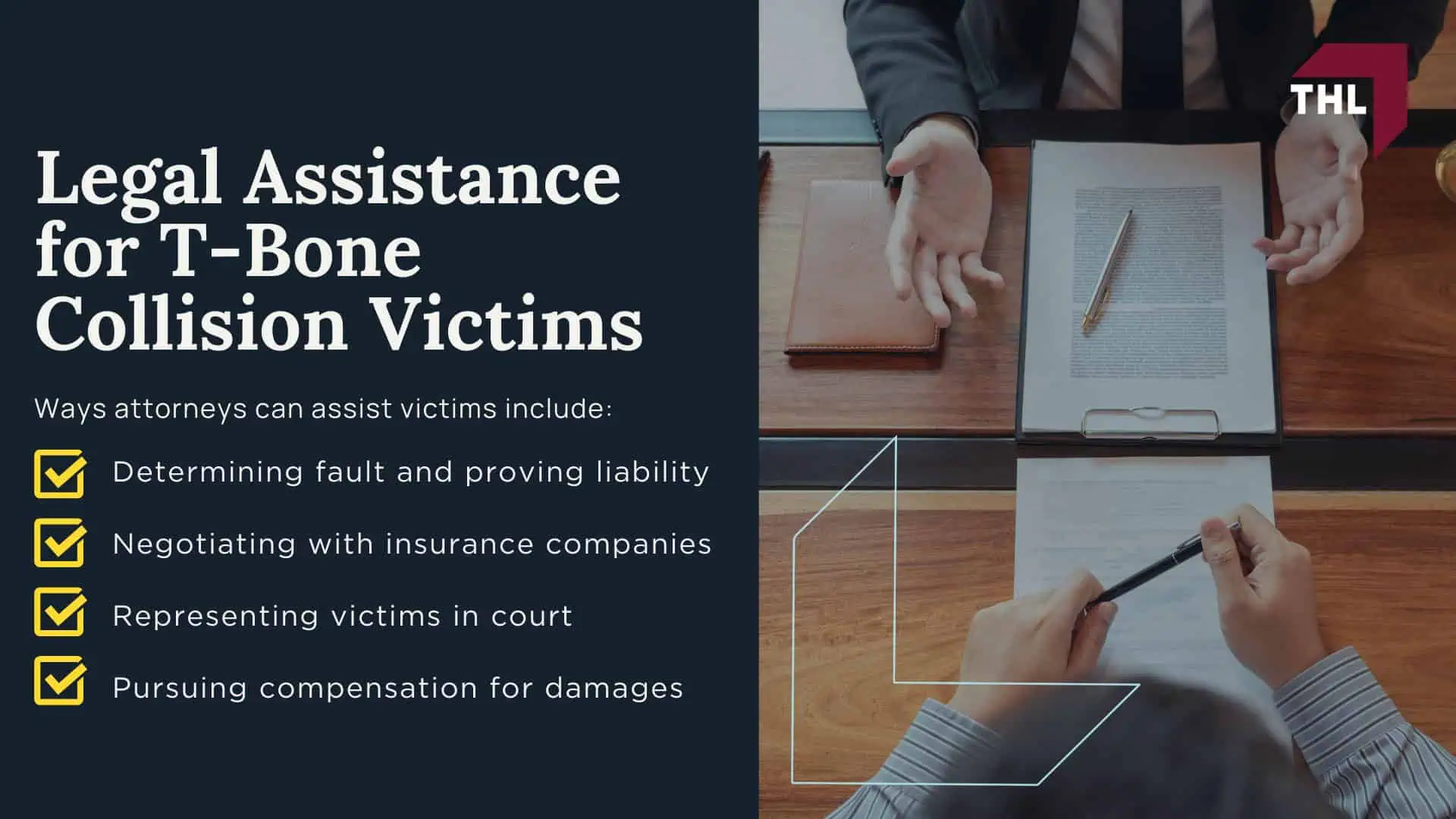 Understanding T-Bone Accidents; Common Causes of T-Bone Accidents; Potential T-Bone Accident Injuries; Impact of T-Bone Car Accident Injuries; Legal Assistance for T-Bone Collision Victims