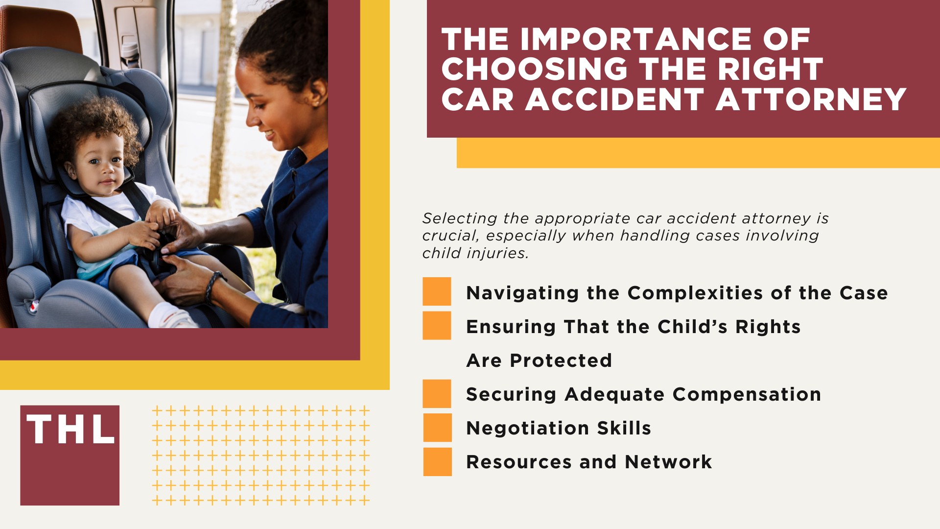 The Long-Term Impact of Car Accident Injuries; Keeping Your Child Safe in the Car; What To Do With a Car Seat After an Accident; Challenges in a Car Accident Involving a Child; How Car Accident Claims Differ When a Child Is Involved; The Importance of Choosing the Right Car Accident Attorney