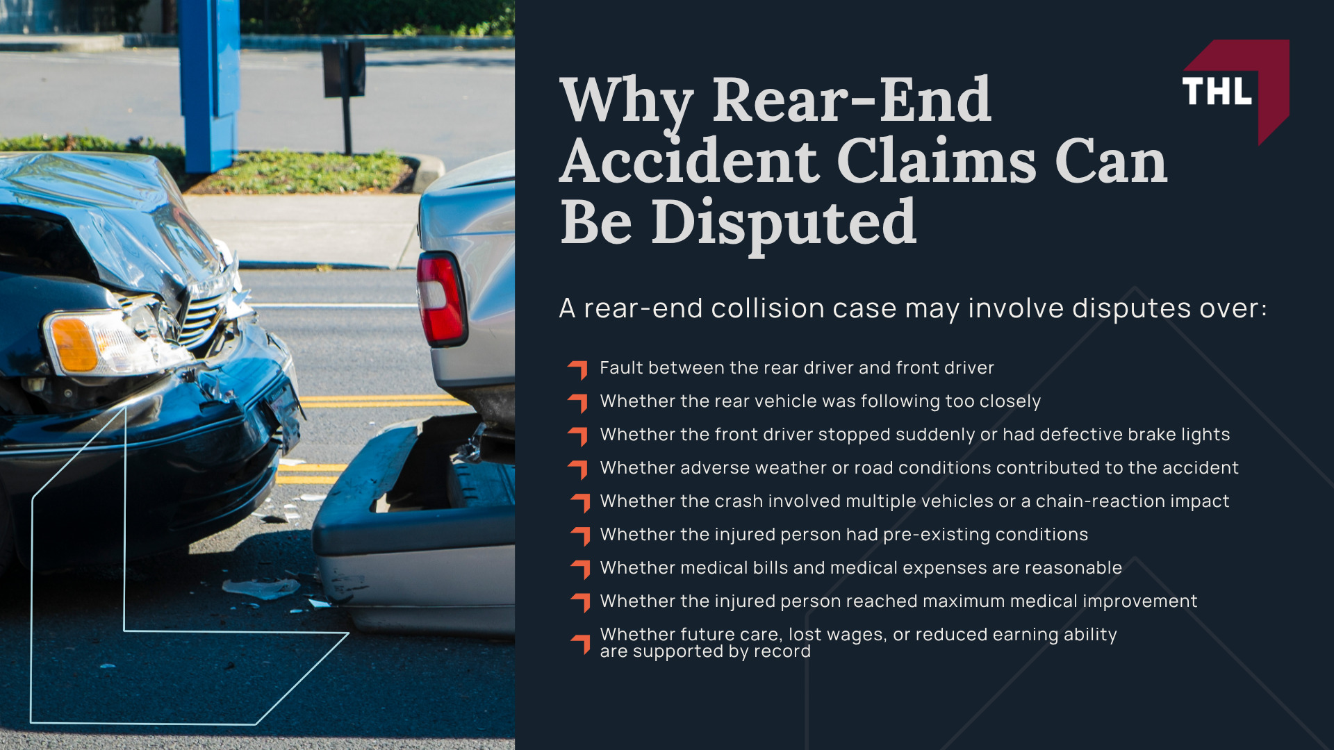Why Rear-End Accident Claims Can Be Disputed