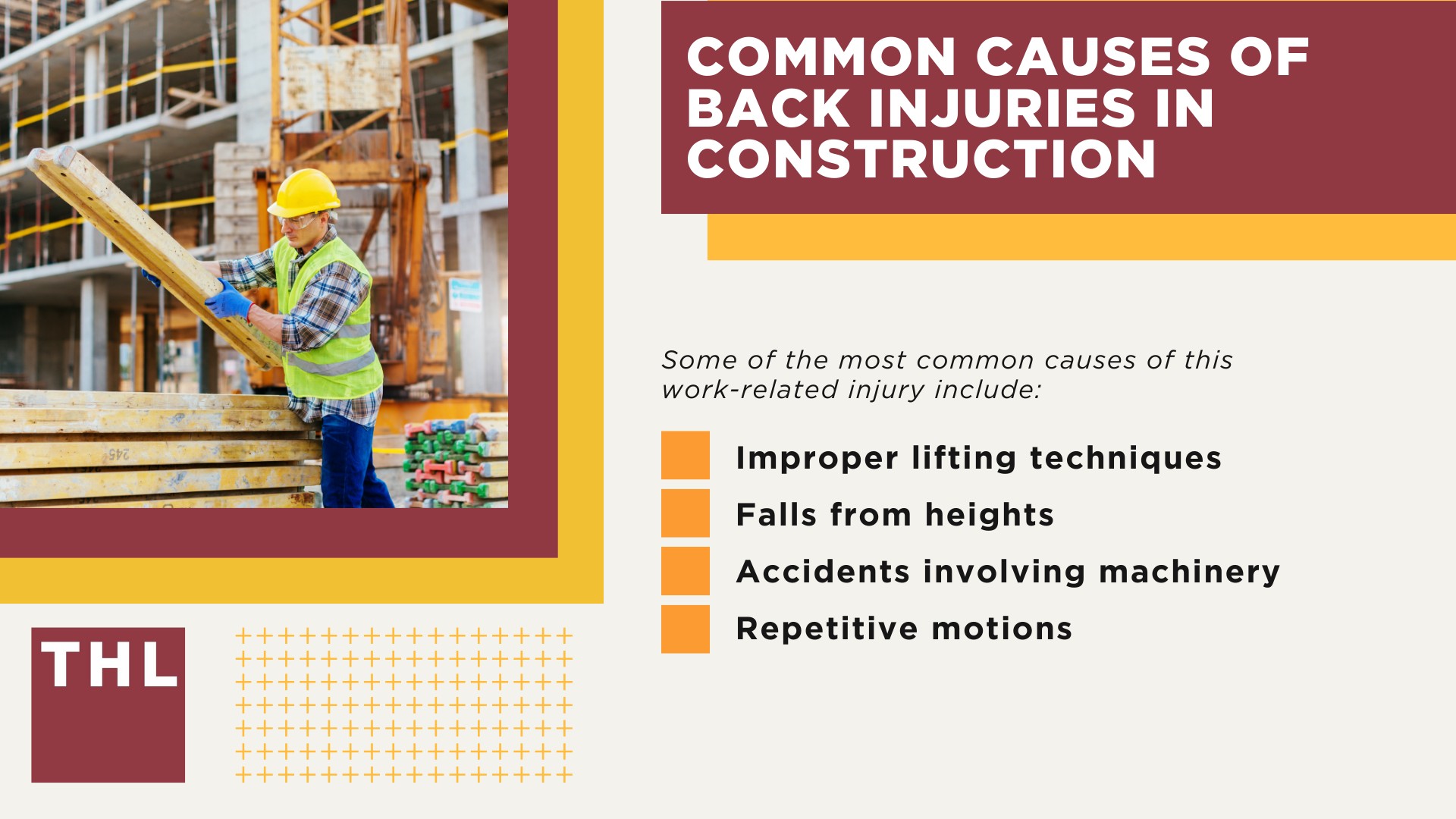 Back Injuries in the Construction Industry; Common Causes of Back Injuries in Construction