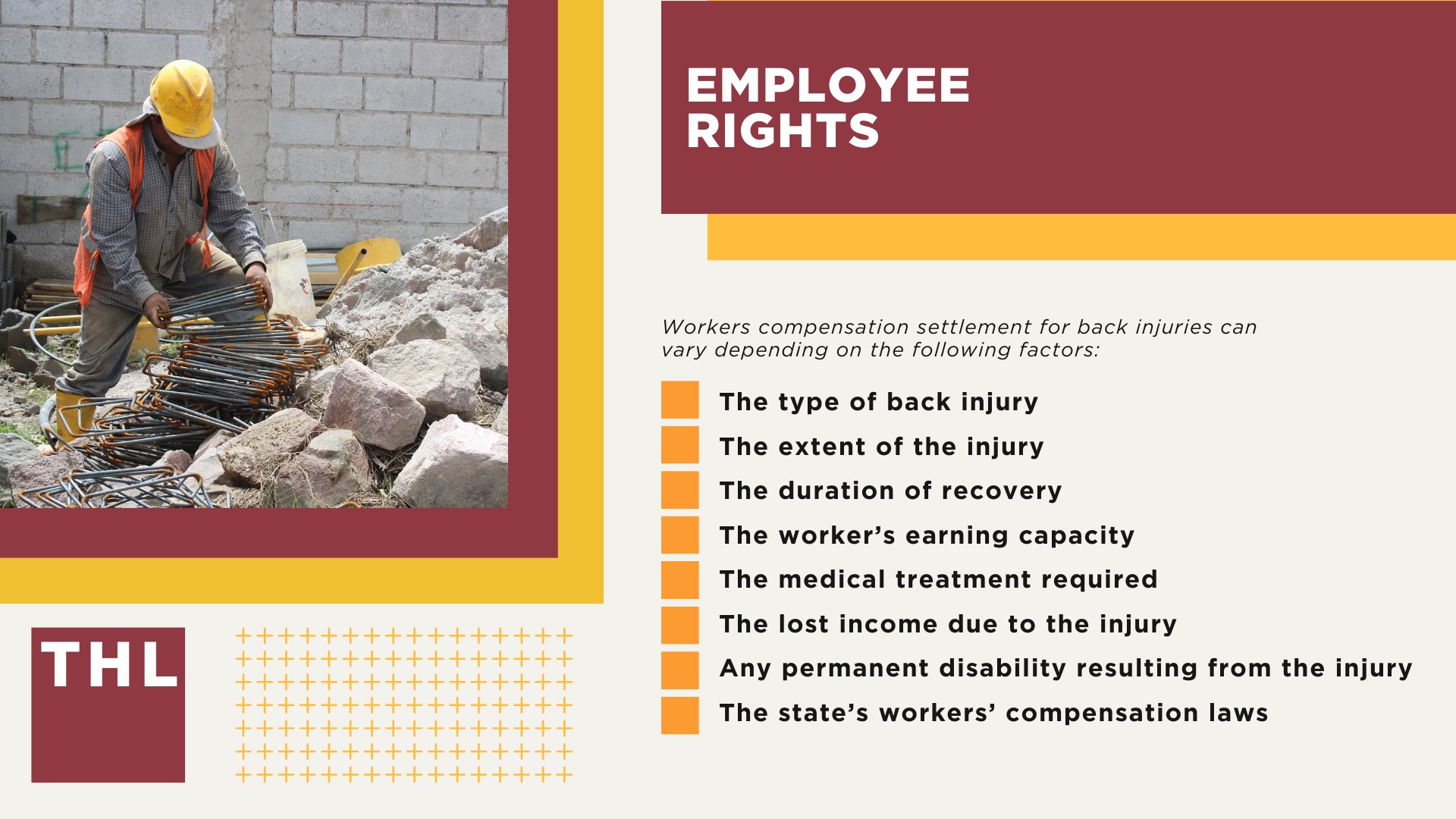 Back Injuries in the Construction Industry; Common Causes of Back Injuries in Construction; Impacts of Back Injuries on Workers; Prevention Strategies for Back Injuries; Employer Responsibilities; Employee Rights
