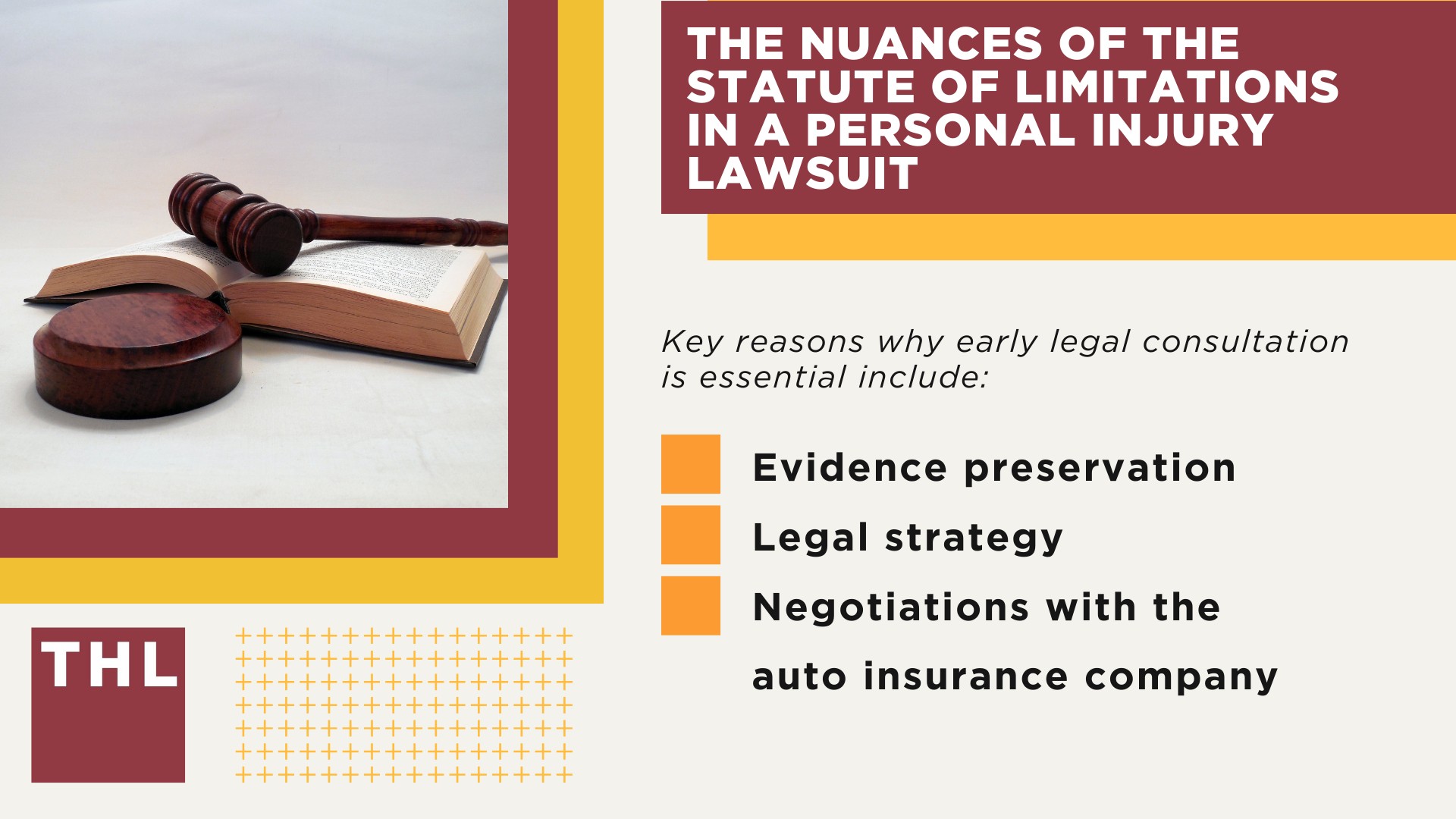 Working with an attorney is how you can ensure that you’re filing a claim well within the statute of limitations.

If you believe that you have a case, don’t hesitate to contact TorHoerman Law as soon as you can.

We offer a free consultation to help you determine the best course of action; Understanding the Statute of Limitations for a Personal Injury Claim; The Nuances of the Statute of Limitations in a Personal Injury Lawsuit