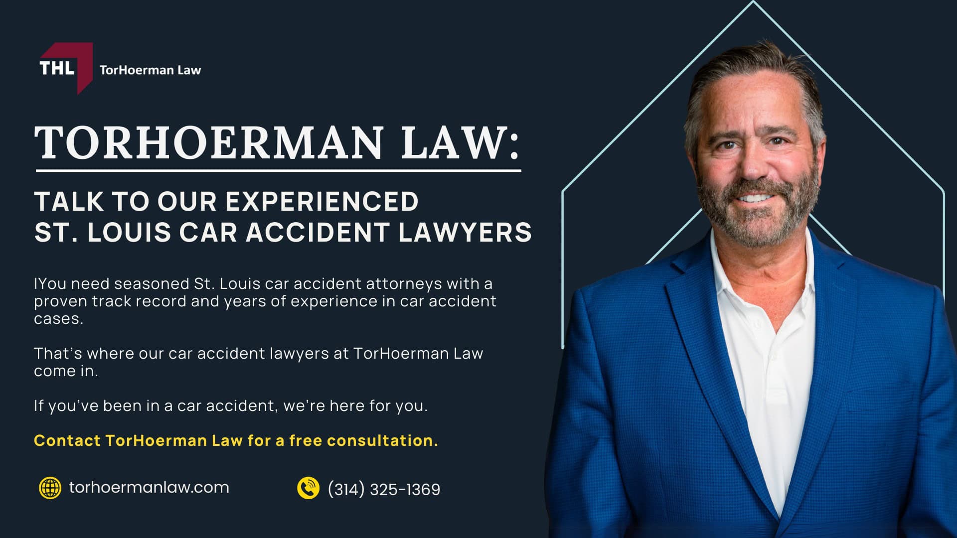 TorHoerman Law_ The Leading St. Louis Car Accident Attorneys; The Numbers Behind St. Louis Car Accidents; What St. Louis Car Accident Attorneys Can Do for You; The St. Louis Car Accident Claims Process_ What To Expect; Understanding Liability in St. Louis Car Crash Claims; Why You Should Consult a St. Louis Car Accident Attorney Promptly; What To Do After You've Been in a St. Louis Car Accident; TorHoerman Law_ Talk to Our Experienced St. Louis car Accident Lawyers