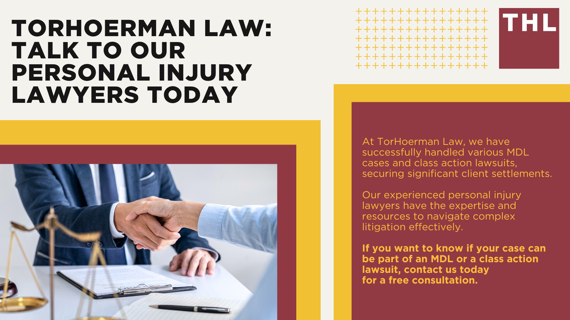 MDL_ Definition and Purpose; Examples of Cases in MDLs; How MDL Cases Are Organized and Developed; MDLs TorHoerman Law Has Handled or Participated In; How MDL Benefit Plaintiffs; TorHoerman Law_ Talk to Our Personal Injury Lawyers Today