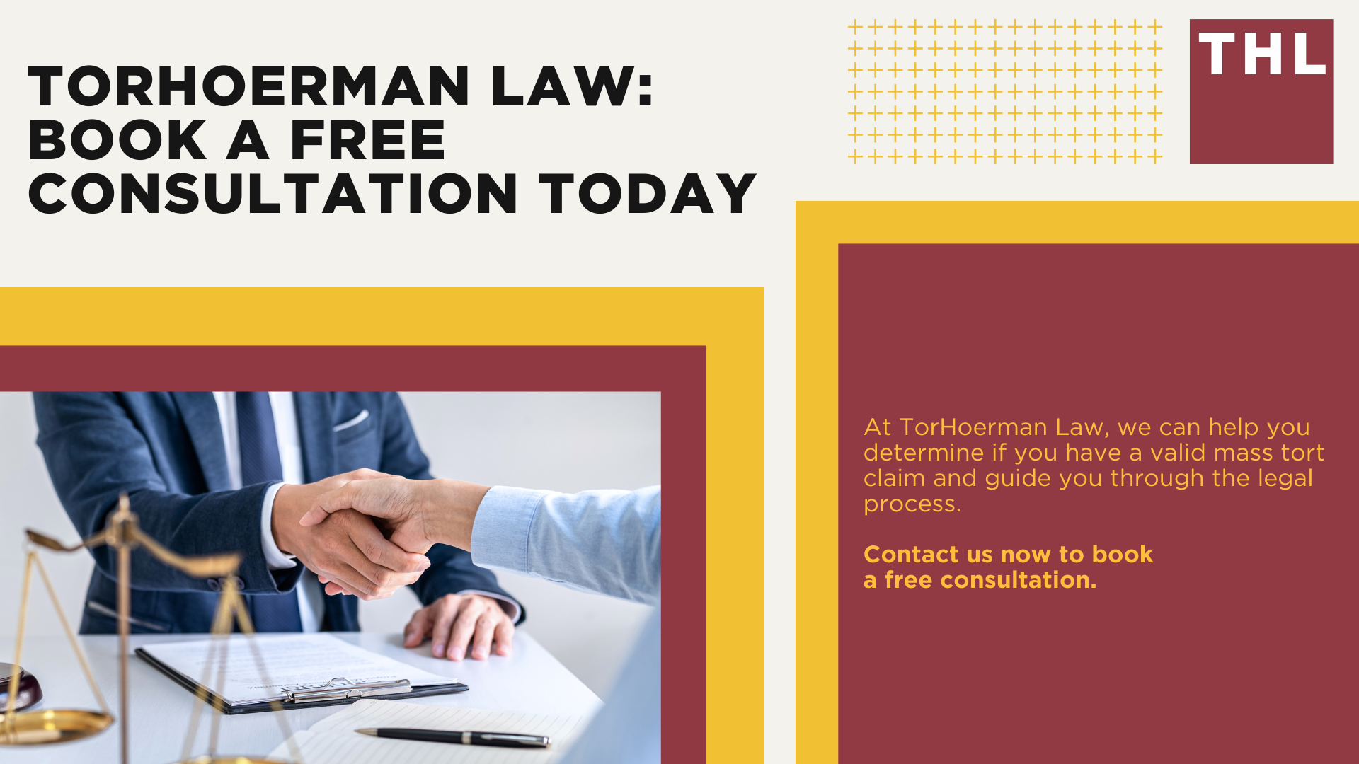 Understanding Mass Tort Lawsuits; Mass Tort Lawsuit vs. Class Action Lawsuit; What is Multidistrict Litigation (MDL); Mass Tort Lawsuits We Handle at TorHoerman Law; What Does a Mass Tort Lawyer Do; TorHoerman Law_ Book a Free Consultation Today