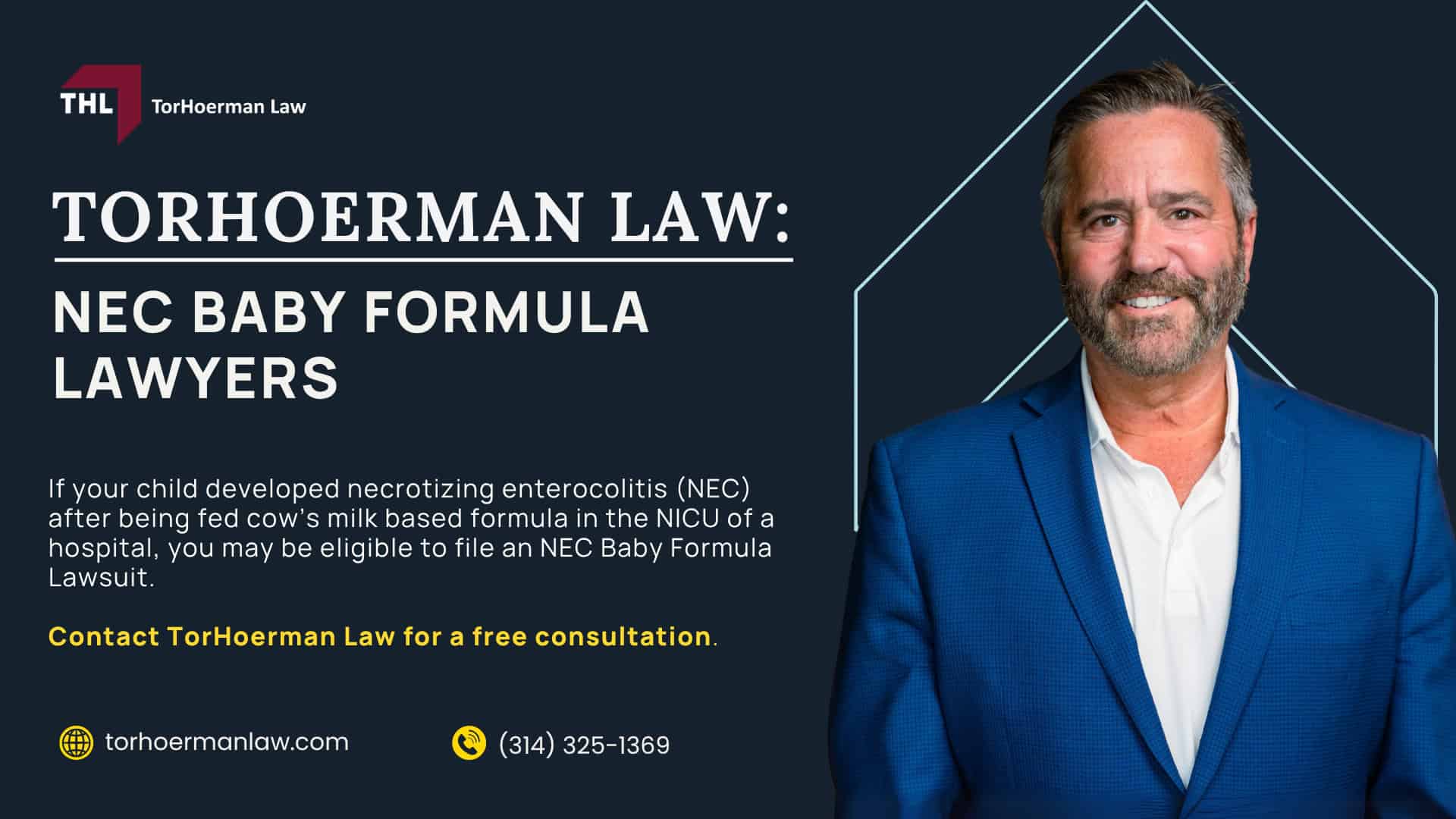 How Our NEC Baby Formula Lawyers Can Help You; TorHoerman Law Obtains $495 Million Verdict in NEC Baby Formula Trial Against Abbott Laboratories; Meet Our Team of Experienced NEC Lawyers; An Overview of the NEC Infant Formula Lawsuits; What Baby Formula Brands are Named in the NEC Lawsuits; Necrotizing Enterocolitis (NEC) and Cow's Milk Based Formulas; Do You Qualify for the Baby Formula NEC Lawsuit; Gathering Evidence for NEC Baby Formula Lawsuits; Assessing Damages in NEC Lawsuits; TorHoerman Law_ NEC Baby Formula Lawyers