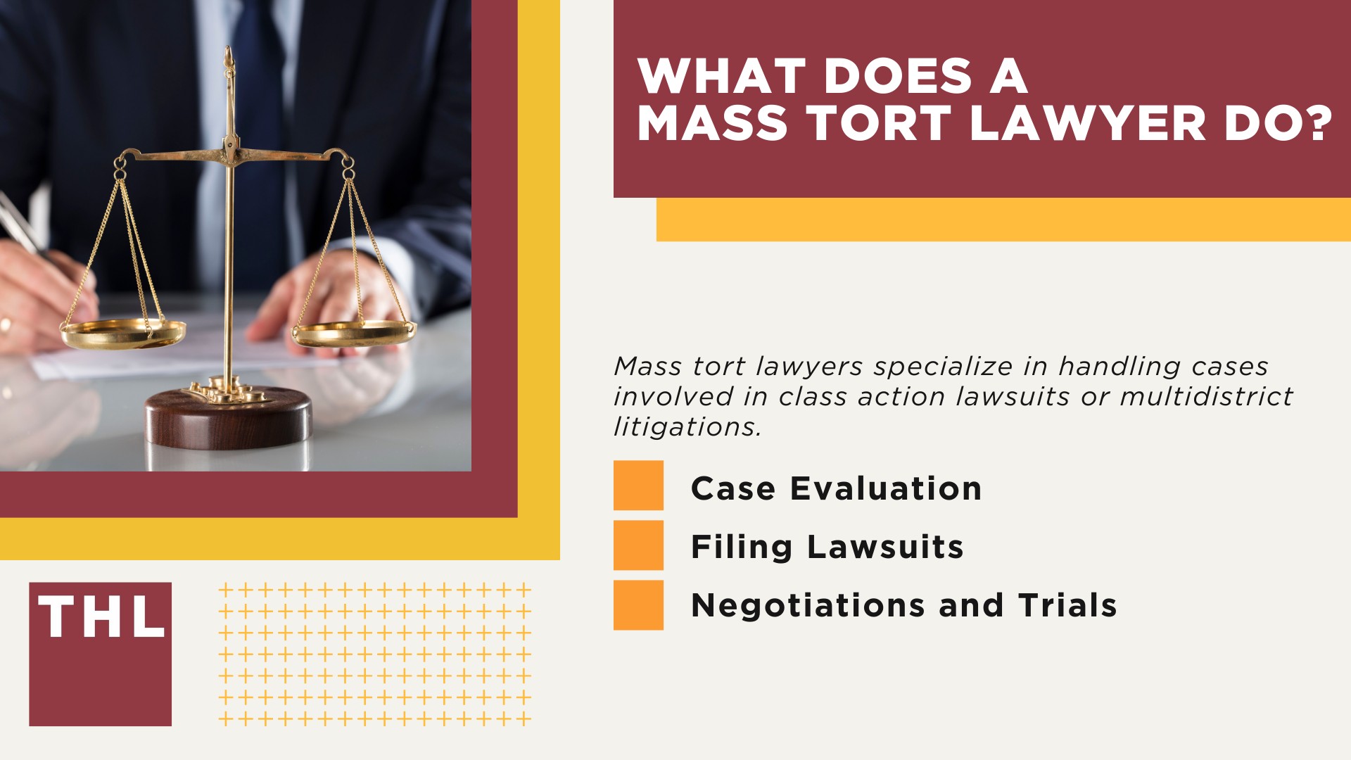 Understanding Mass Tort Lawsuits; Mass Tort Lawsuit vs. Class Action Lawsuit; What is Multidistrict Litigation (MDL); Mass Tort Lawsuits We Handle at TorHoerman Law; What Does a Mass Tort Lawyer Do