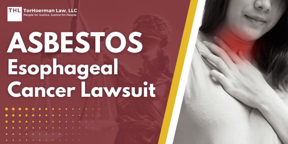 Asbestos Esophageal Cancer Lawsuit; Understanding the Widespread Use of Asbestos; Common Applications of Asbestos; How Does Asbestos Cause Esophageal Cancer; Diagnosing Esophageal Cancer; Different Types of Esophageal Cancer; Esophageal Cancer Treatment Options; The Impact of Esophageal Cancer on the Victim's Life; Could You Take Legal Action for Asbestos-Induced Esophageal Cancer; Potential Compensation in Asbestos Lawsuits; TorHoerman Law_ Talk to Us for a Free Consultation