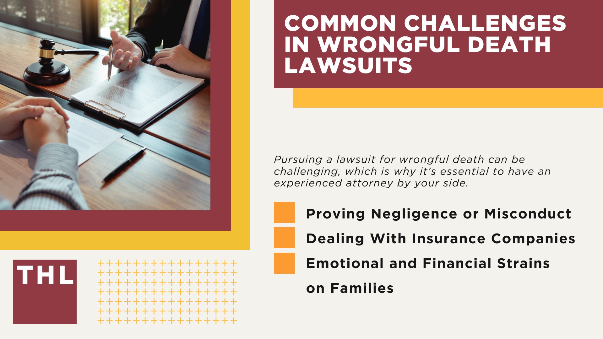 Understanding Wrongful Death; Incidents Leading to Wrongful Death Claims; Who Can File a Wrongful Death Lawsuit; Statute of Limitations for Wrongful Death Lawsuits; Assessing Damages in Wrongful Death Cases; Common Challenges in Wrongful Death Lawsuits