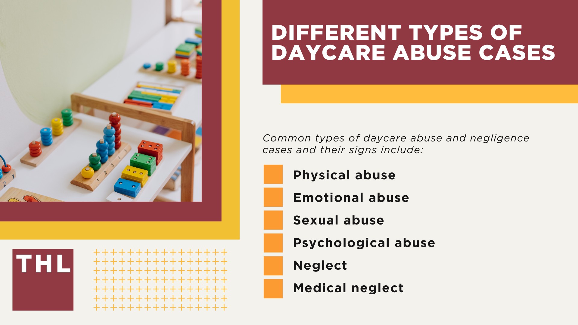 Different Types of Daycare Abuse Cases