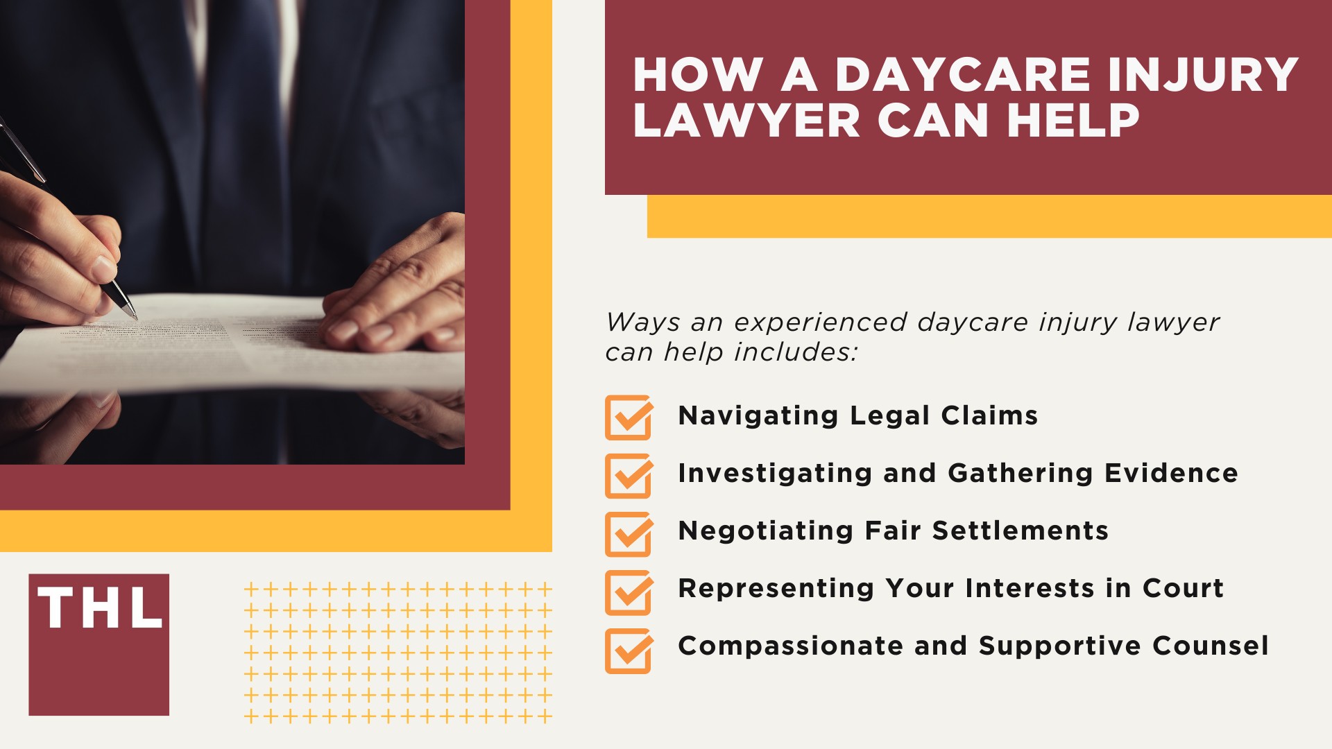 Different Types of Daycare Abuse Cases; What To Do If You Suspect Your Child Is a Victim of Abuse; The Process of Filing a Daycare Abuse Lawsuit; How a Daycare Injury Lawyer Can Help