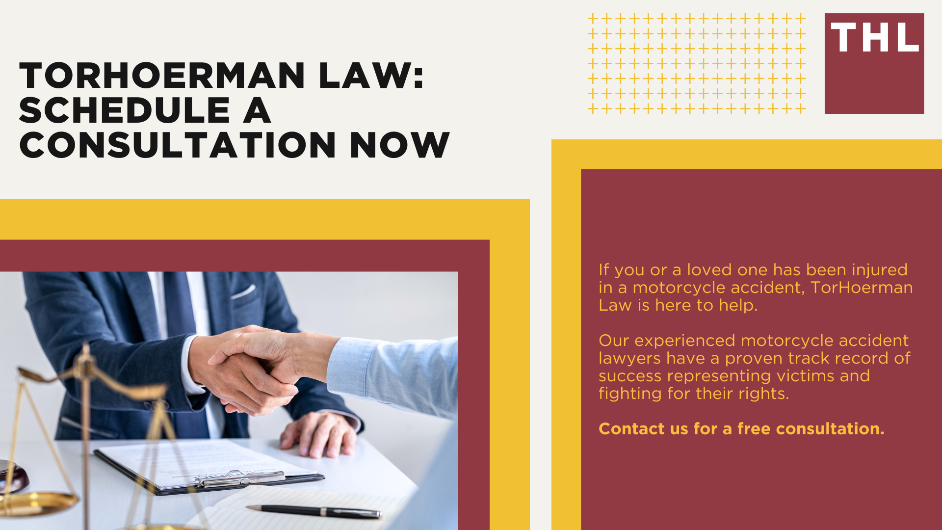 Most Common Motorcycle Accident Injuries; Types of Motorcycle Accidents and Related Injuries; The Motorcycle Accident Claims Process; Filing a Motorcycle Accident Claim; How a Motorcycle Accident Lawyer Can Help; TorHoerman Law_ Schedule a Consultation Now