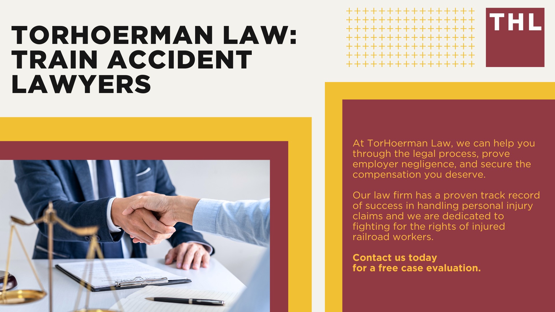Understanding FELA_ Protection for Railroad Workers; Who Is Covered Under FELA; Types of Injuries and Accidents Covered by FELA; Common Railroad Accidents and Injuries; Proving Employer Negligence in a FELA Personal Injury Claim (2); The Role of a St. Louis Railroad Accident Lawyer in FELA Claims;  Compensation Available Under FELA; TorHoerman Law_ Train Accident Lawyers