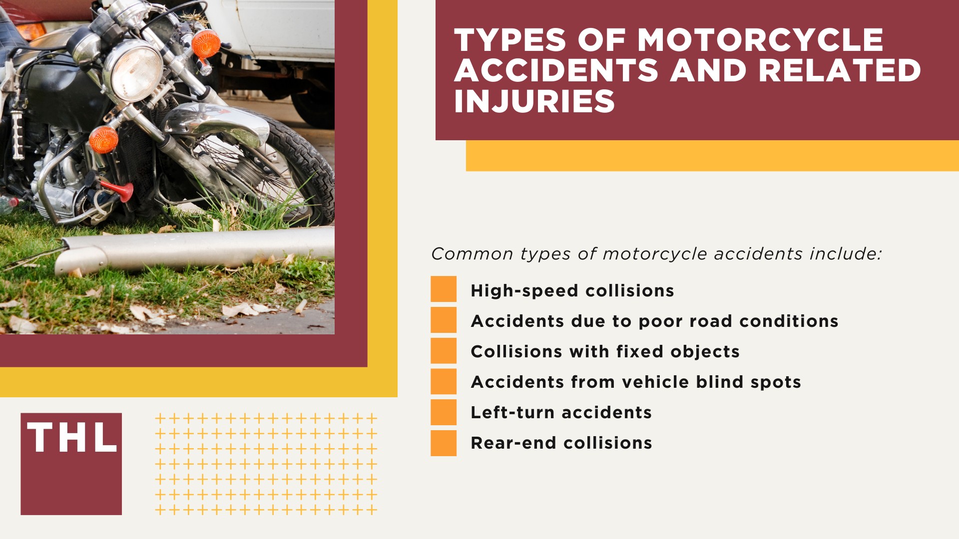 Most Common Motorcycle Accident Injuries; Types of Motorcycle Accidents and Related Injuries