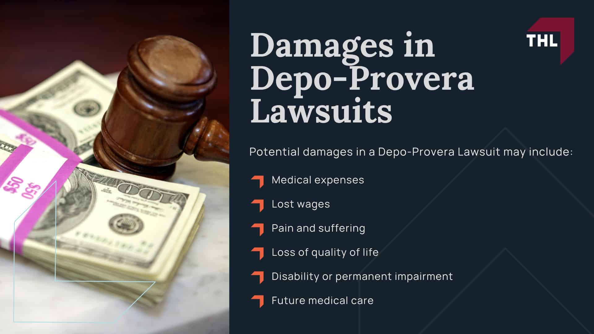 Estimated Depo-Provera Lawsuit Settlement Amounts; How Might Depo Provera Settlement Amounts Be Determined; Depo-Provera Litigation Overview; Is There a Depo Provera Class Action Lawsuit; Scientific Study Links the Use of Depo-Provera to Brain Tumors; Symptoms of Intracranial Meningiomas; Complications of Intracranial Meningiomas; Do You Qualify for the Depo-Provera Lawsuit; Gathering Evidence for a Depo-Provera Brain Tumor Lawsuit; Damages in Depo Provera Lawsuits
