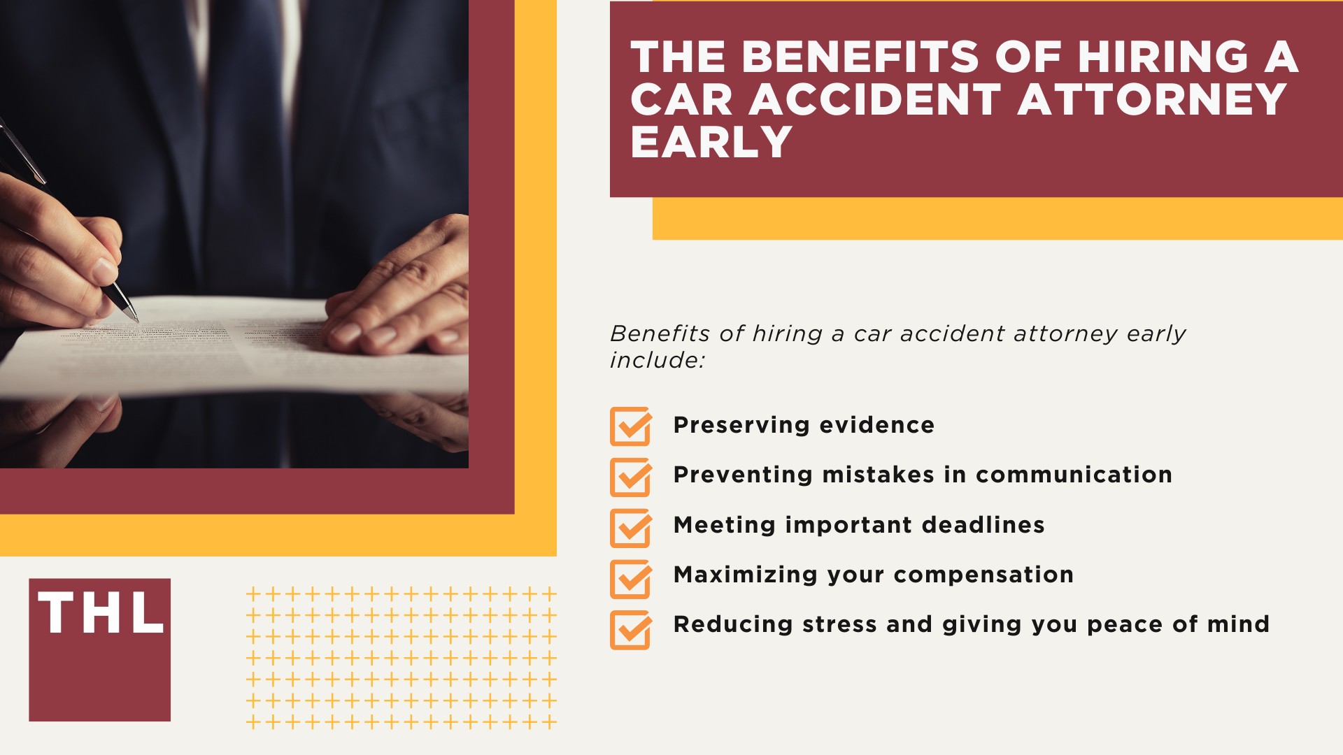 What To Do Immediately After a Car Accident; Should I Hire a Lawyer Right After the Accident; Some Common Scenarios That Warrant Legal Representation; Dealing With Insurance Companies_ Why Legal Help Matters; The Timeline To Hire a Car Accident Lawyer; The Benefits of Hiring a Car Accident Attorney Early