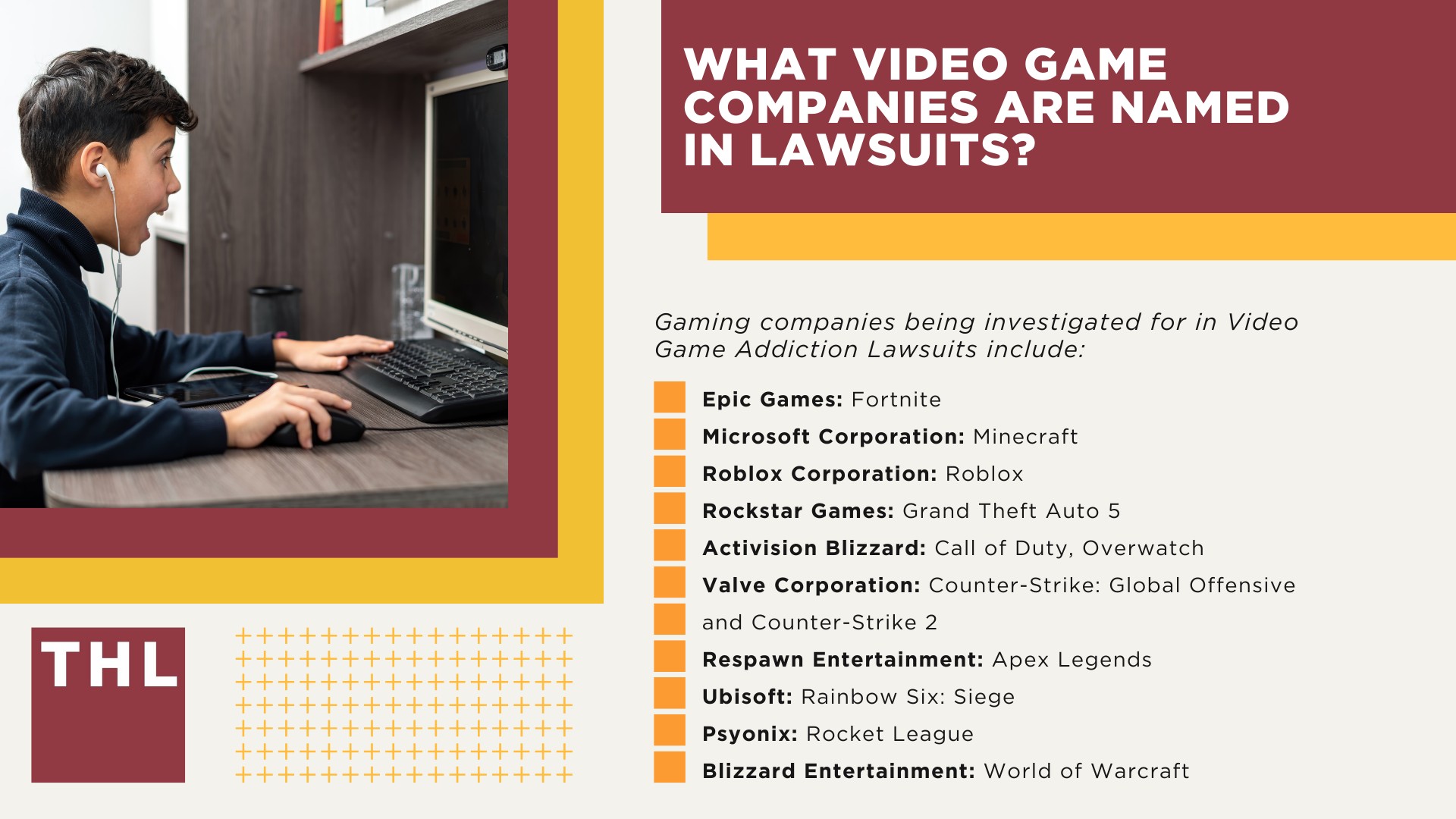 An Overview of the Video Game Addiction Lawsuits; The Basis for Video Game Addiction Lawsuits; What Video Game Companies are Named in Lawsuits
