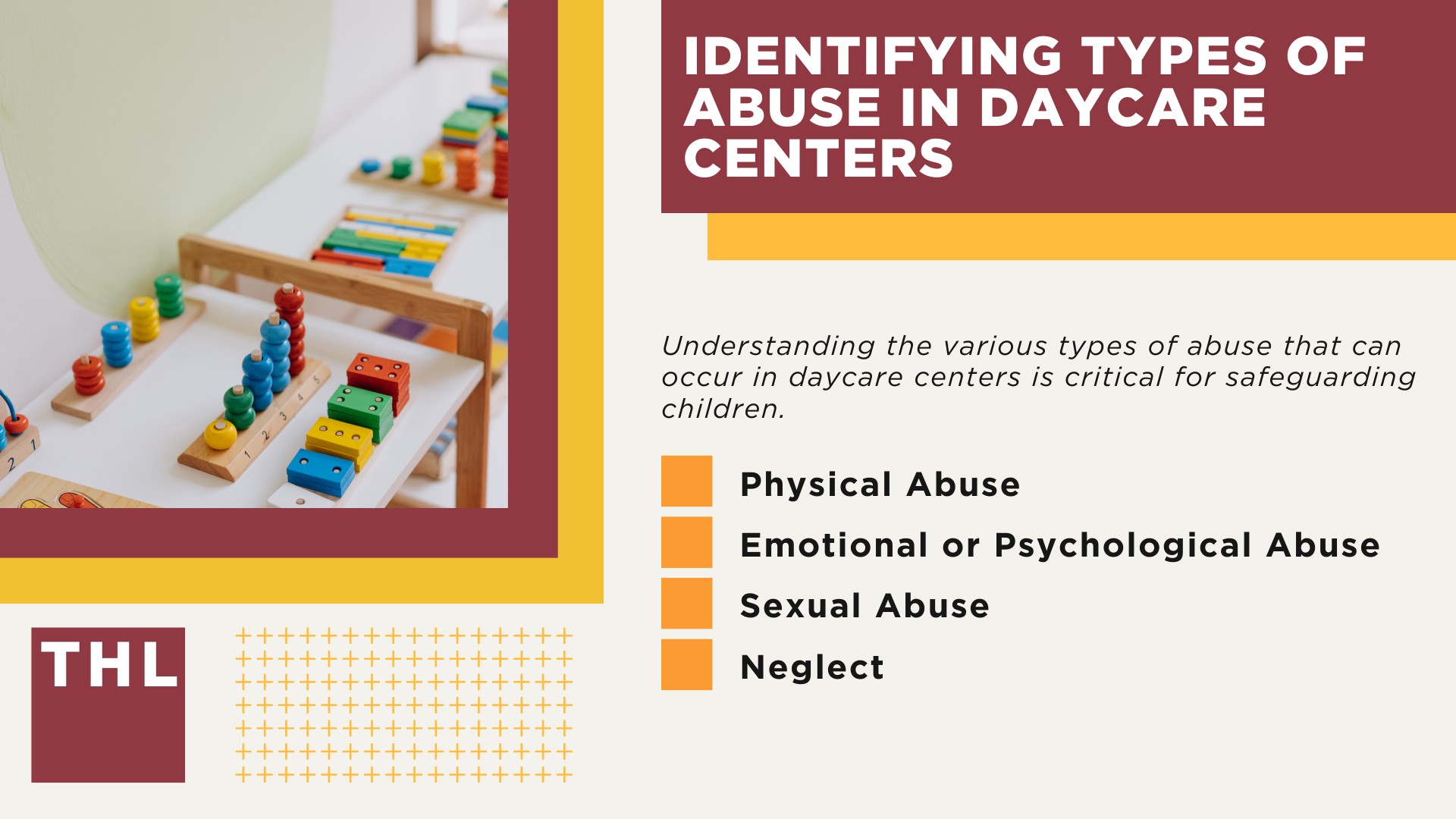 Common Indicators of Abuse in Daycare Settings; Identifying Types of Abuse in Daycare Centers