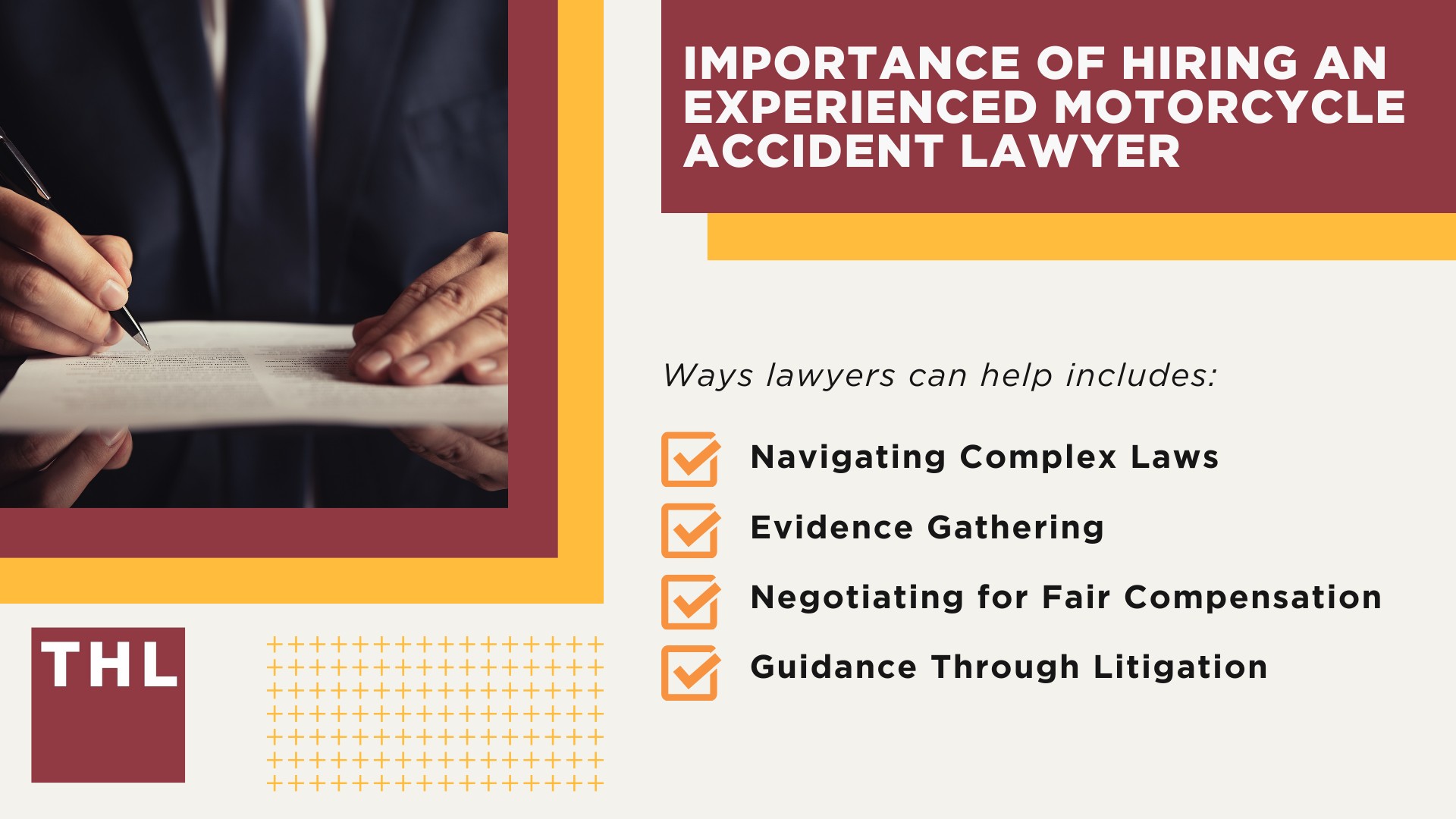 Common Types of Damages in Motorcycle Injury Settlements; Additional Factors Affecting Motorcycle Injury Settlement Value; The Motorcycle Accident Settlement Process; Importance of Hiring an Experienced Motorcycle Accident Lawyer