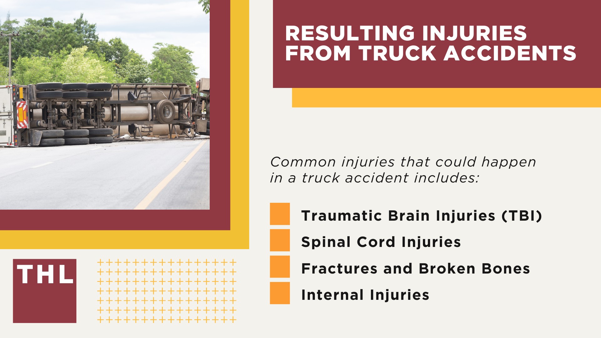 Challenges of 18 Wheeler Accidents; Specialized Legal Representation; Liability Issues in Trucking Accidents; Types of Truck Accidents; Resulting Injuries From Truck Accidents
