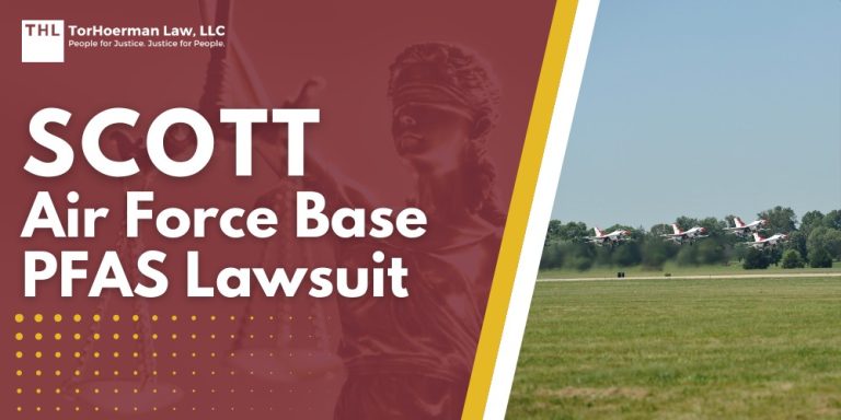 Scott Air Force Base PFAS Lawsuit; PFAS Chemicals at Dangerous Levels in Scott AFB Groundwater; Who May Have Been Exposed to PFAS in Drinking Water at Scott AFB; What is the EPA Standard for PFAS Levels in Water; What Are PFAS Chemicals and Why Are They Dangerous; Health Effects of PFAS Exposure; PFAS Litigation_ An Overview; Who Are Potential Defendants in PFAS Lawsuits; Do You Qualify for a Scott Air Force Base PFAS Lawsuit; Gathering Evidence for a PFAS Claim; TorHoerman Law_ Investigating PFAS Lawsuits at Scott AFB